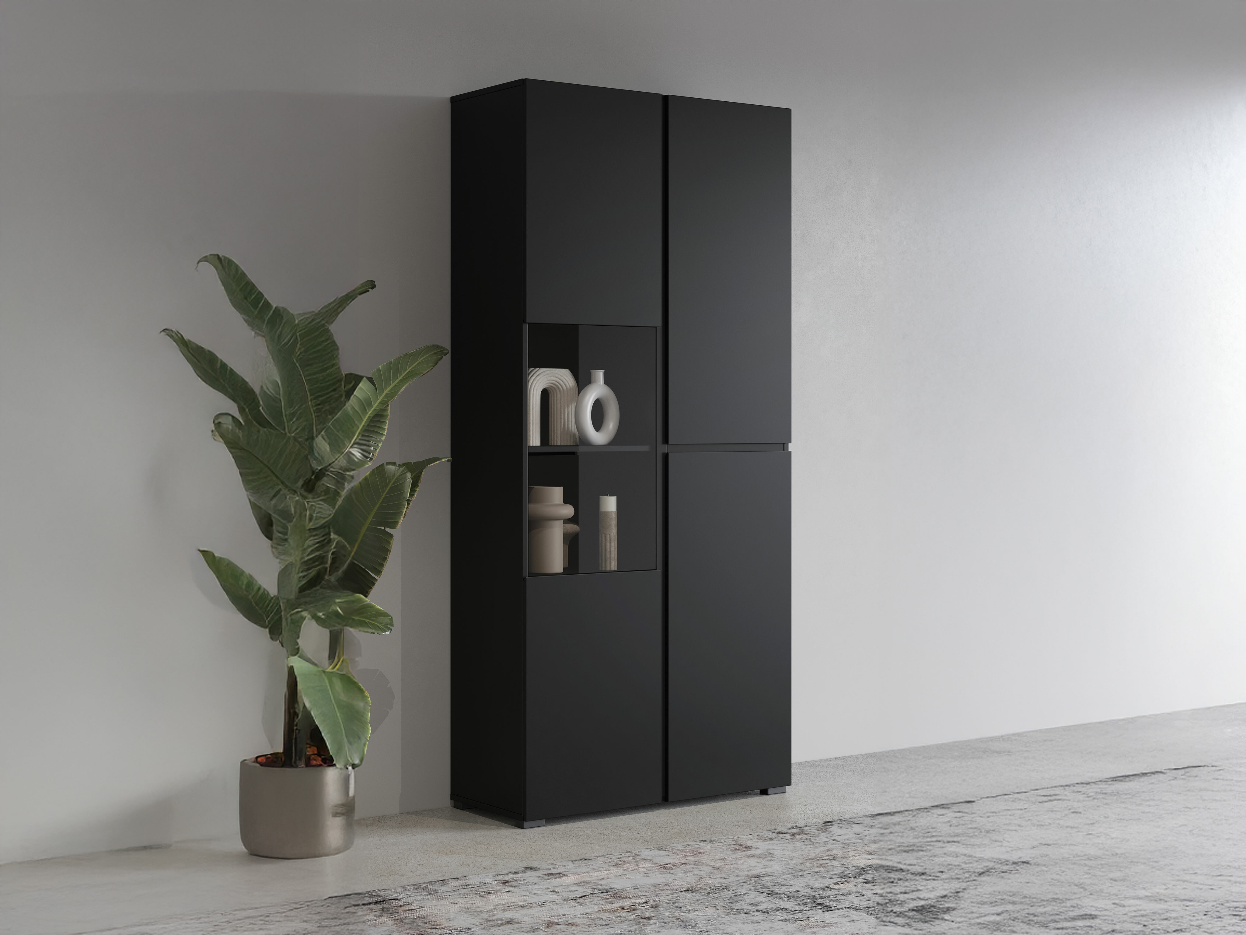 Plaukts Alfere 110 (Melns)