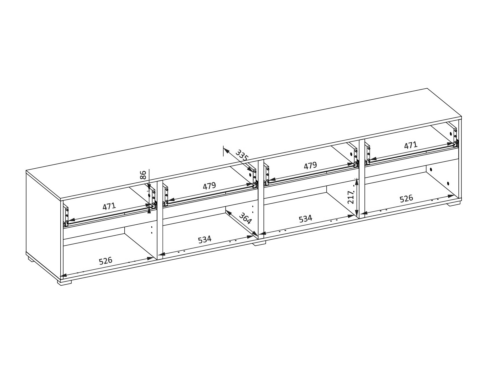 TV galds Alfere 101 (Votan ozols)
