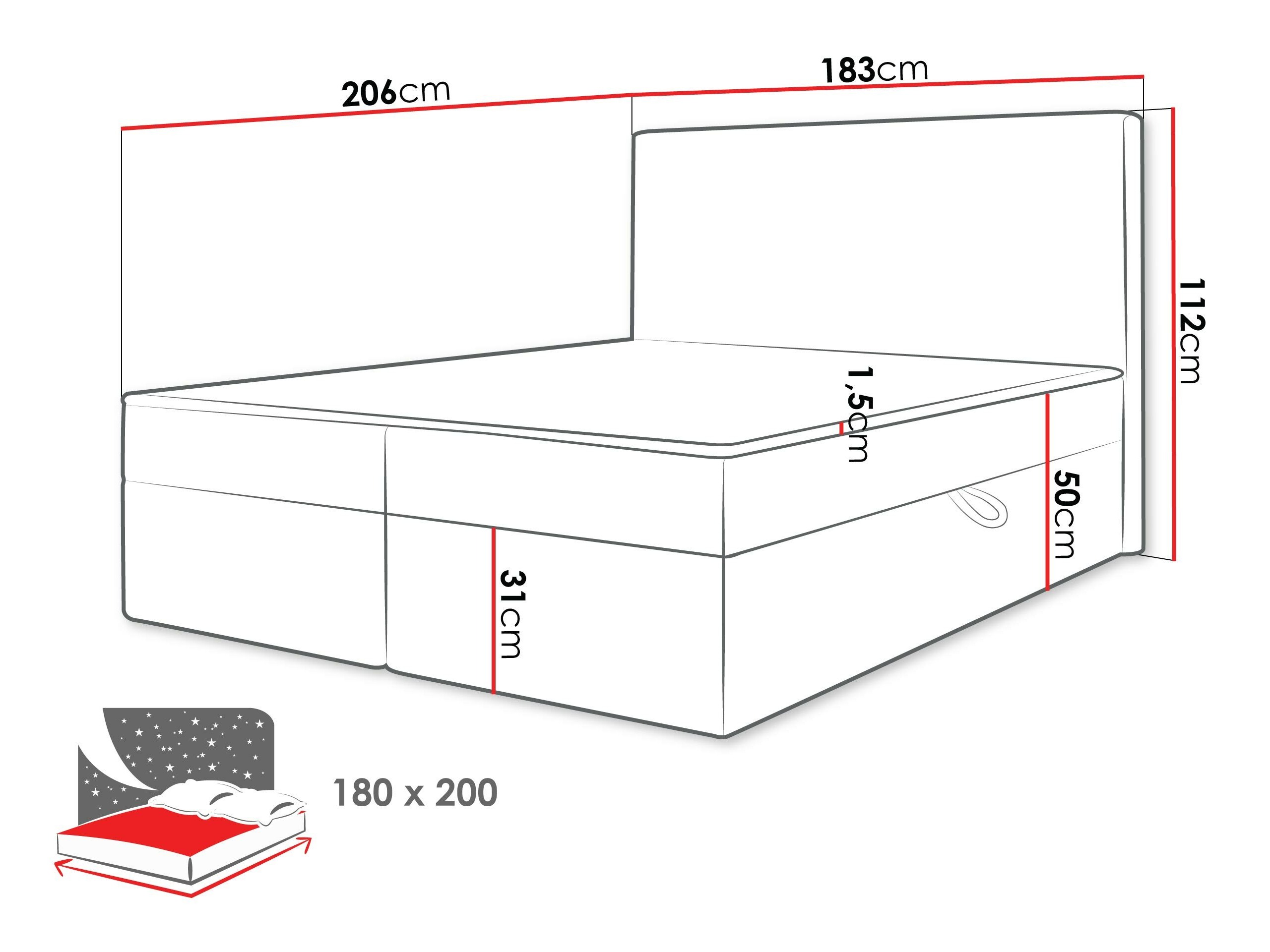 Kontinentālā gulta Comfivo Arbitas (Ambience 02)