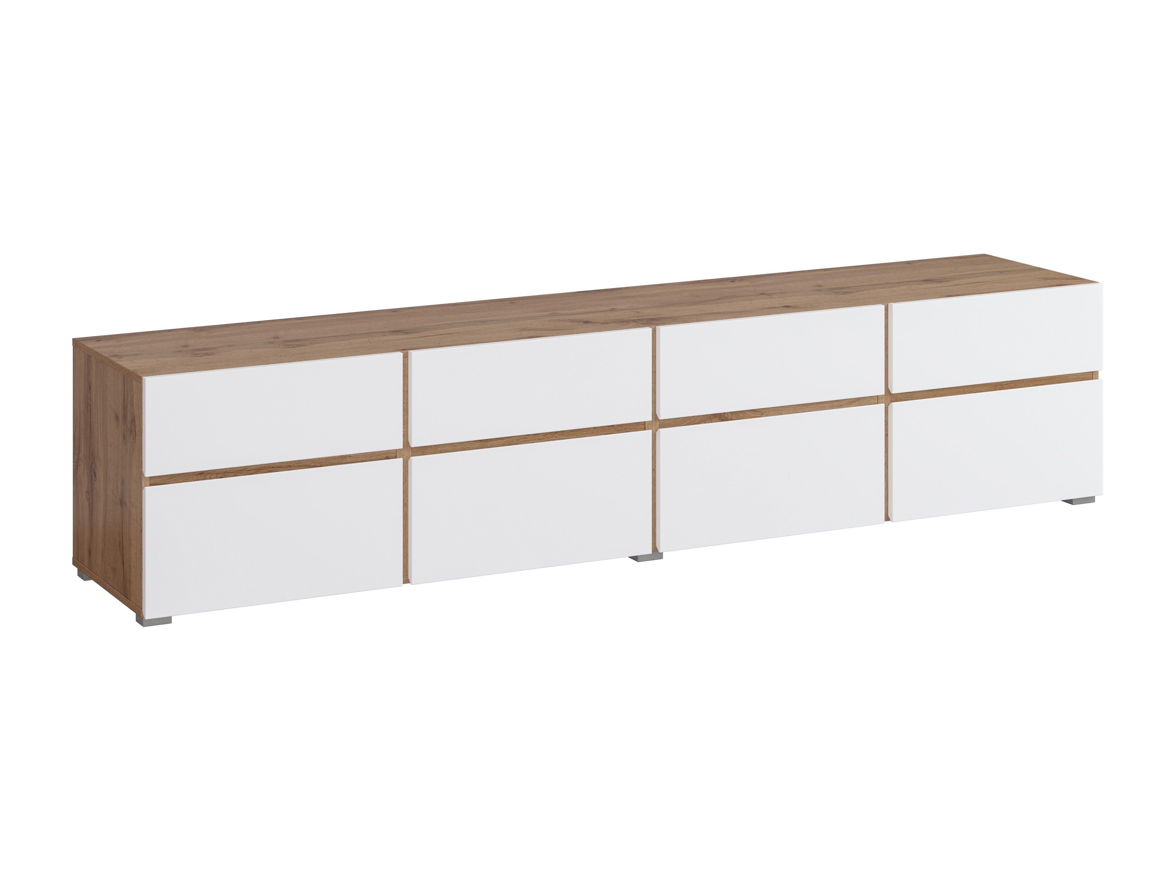 TV galds Alfere 101 (Wotak ozols + Balts)