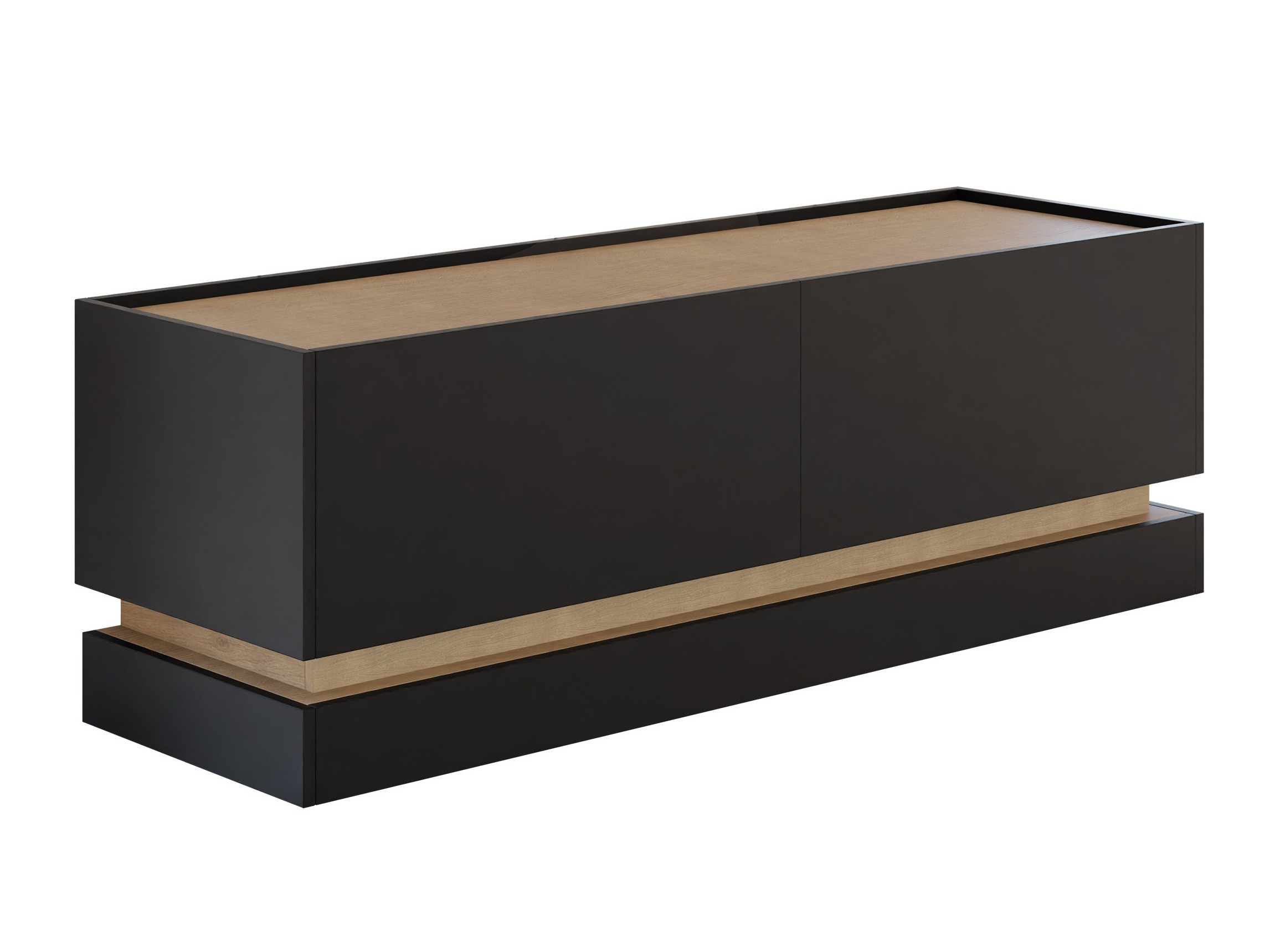 TV galds Comfivo Tilia I (Melns + Ozols)