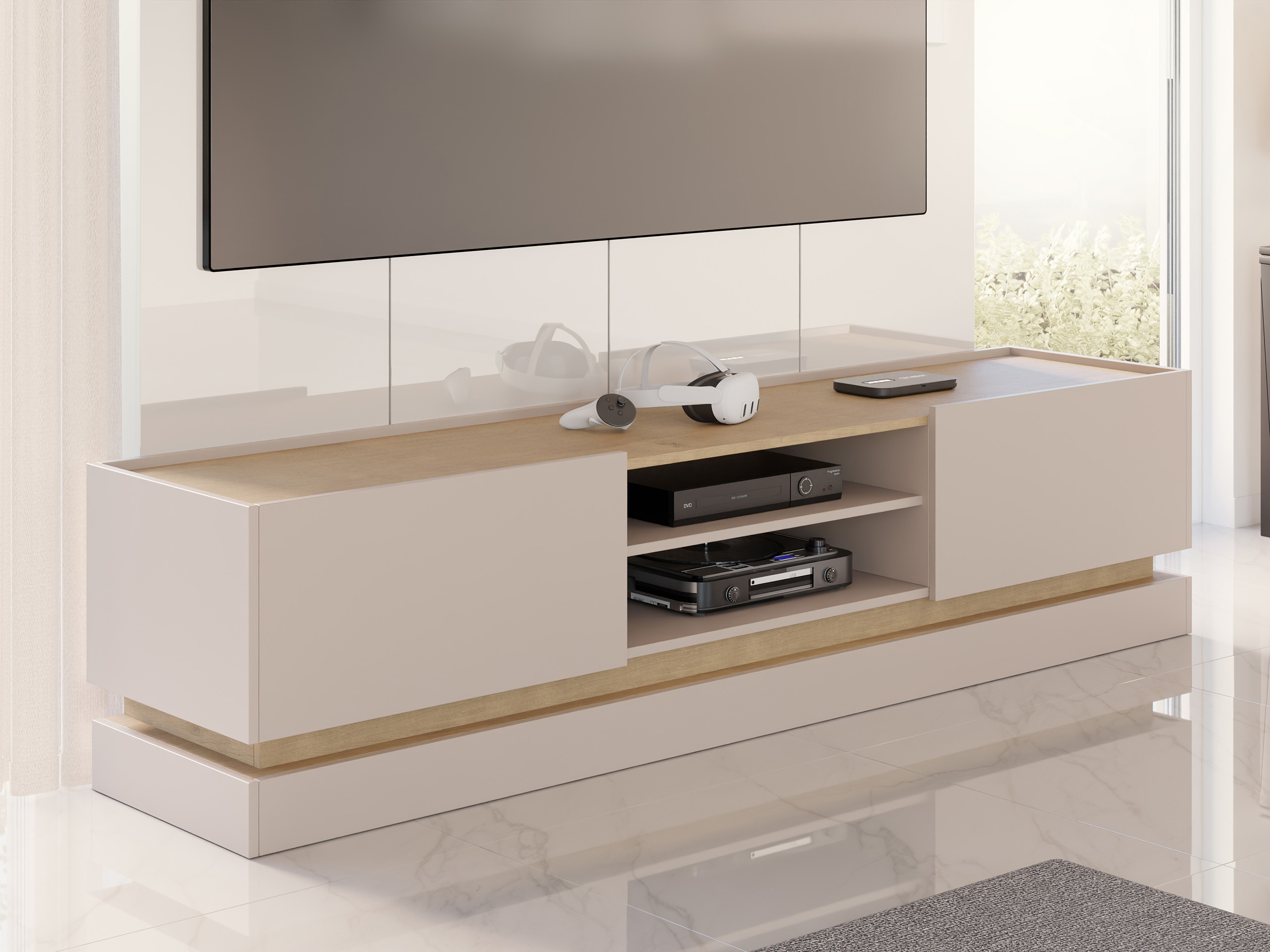 TV galds Comfivo Tilia (Kašmirs + Ozols)