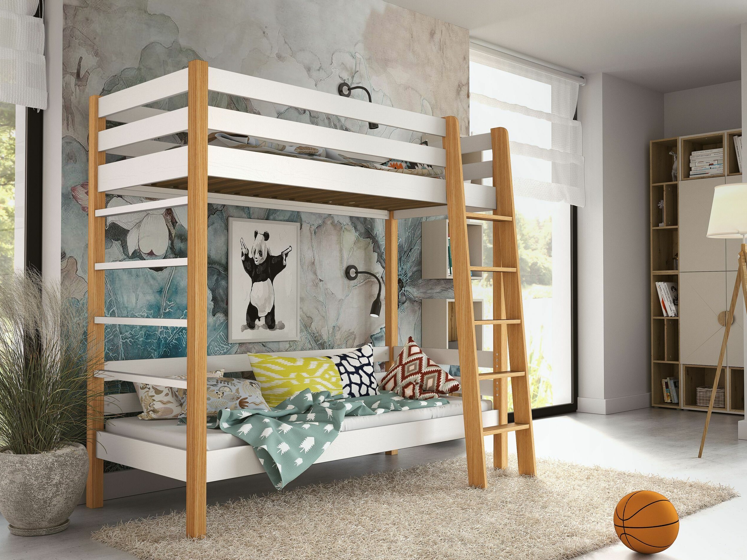 Divstāvu gulta Ogden 174 (Balts)