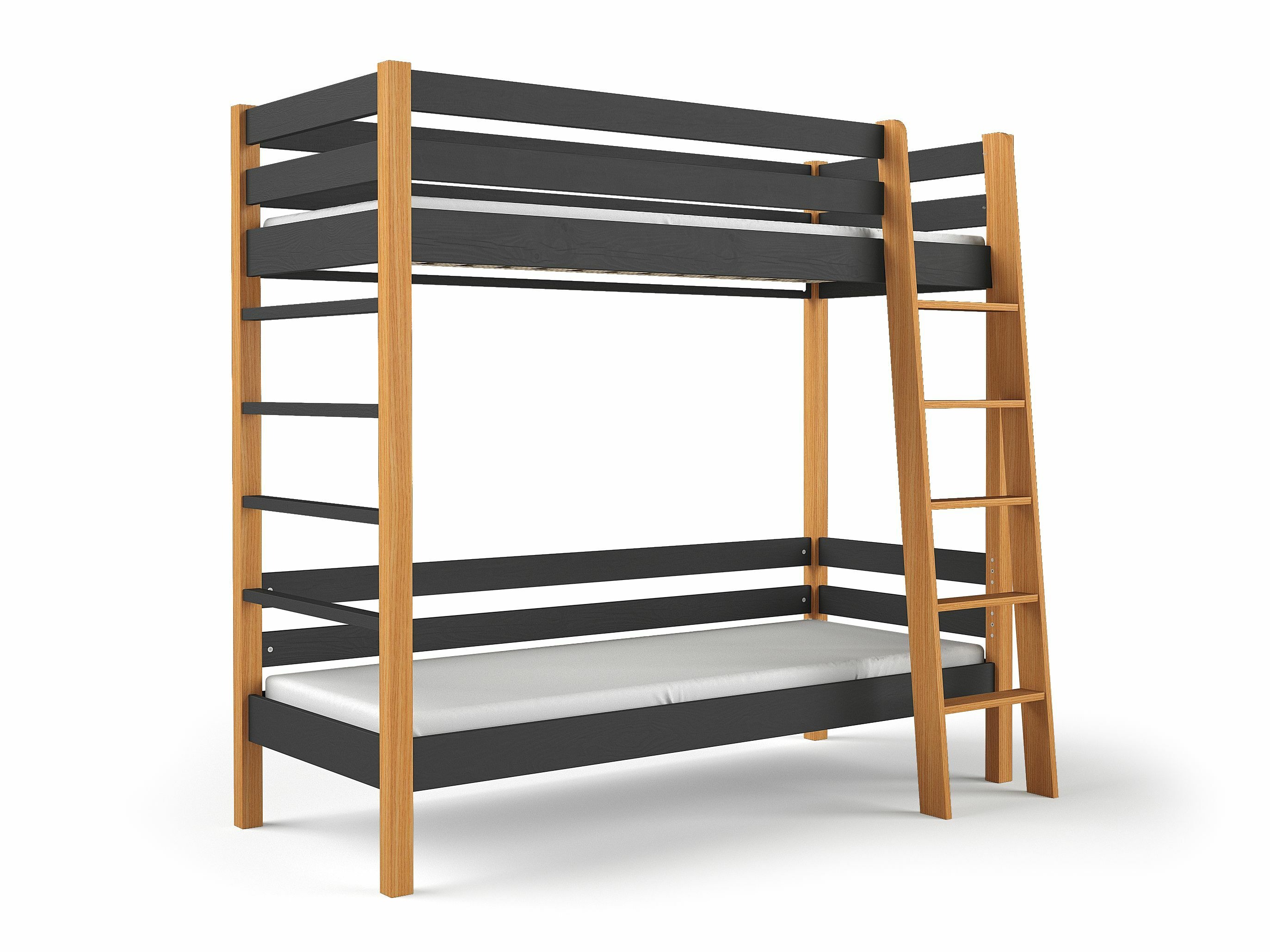 Divstāvu gulta Ogden 174 (Melns)