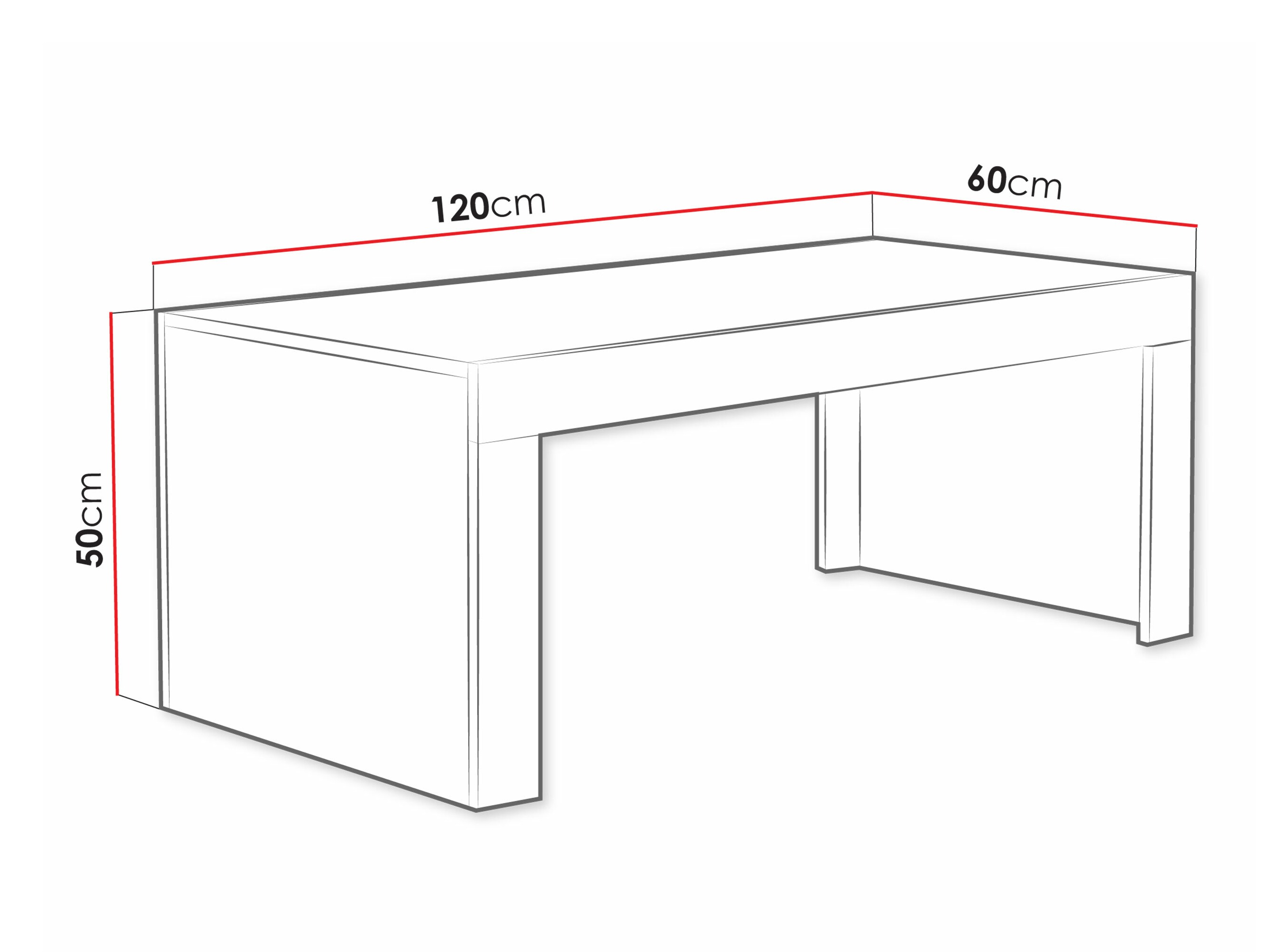 Žurnālu galdiņš Charlotte 107 (Balts + Glancēts balts)