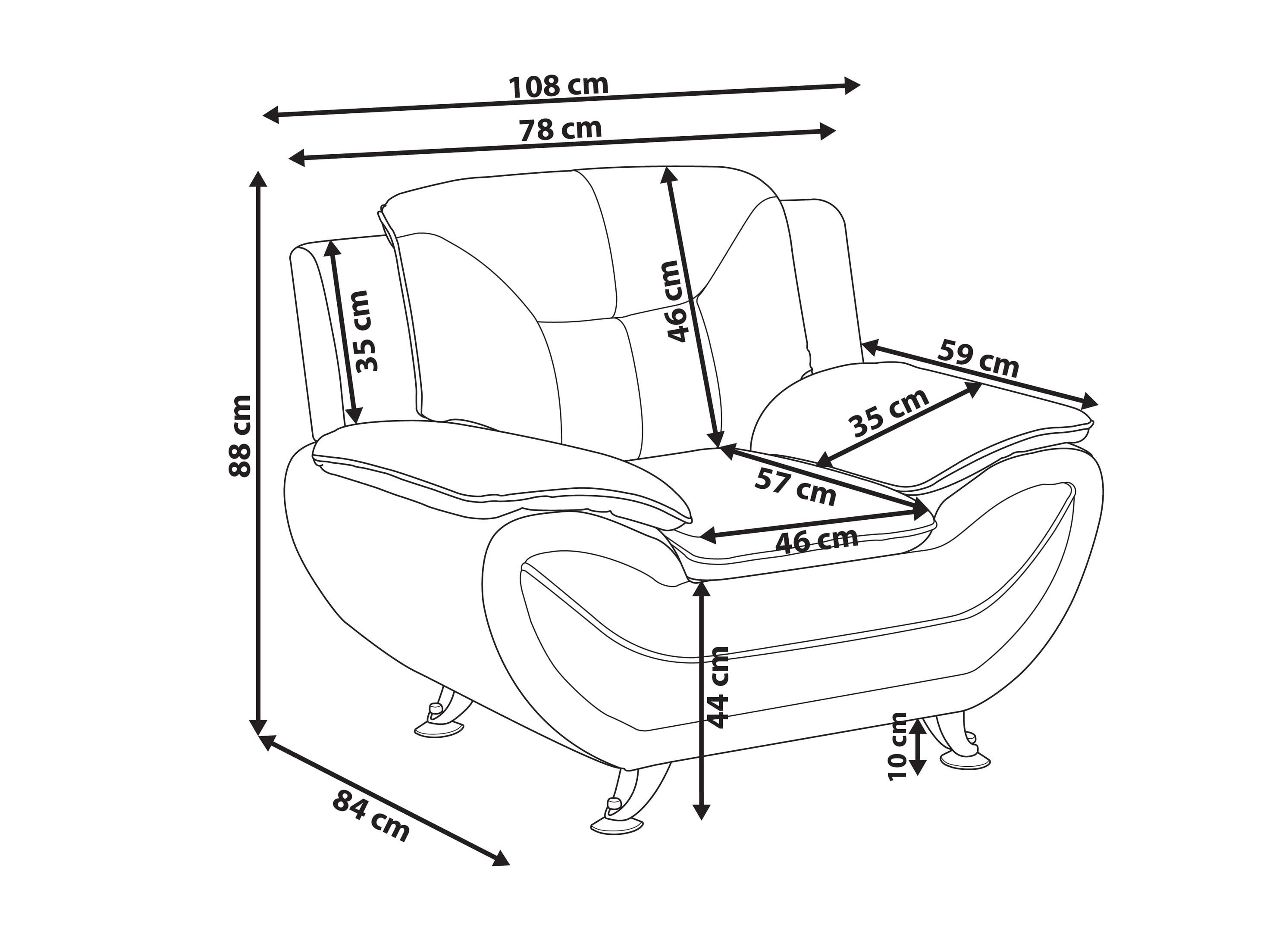 Krēsls Berwyn 1092 (Pelēks)