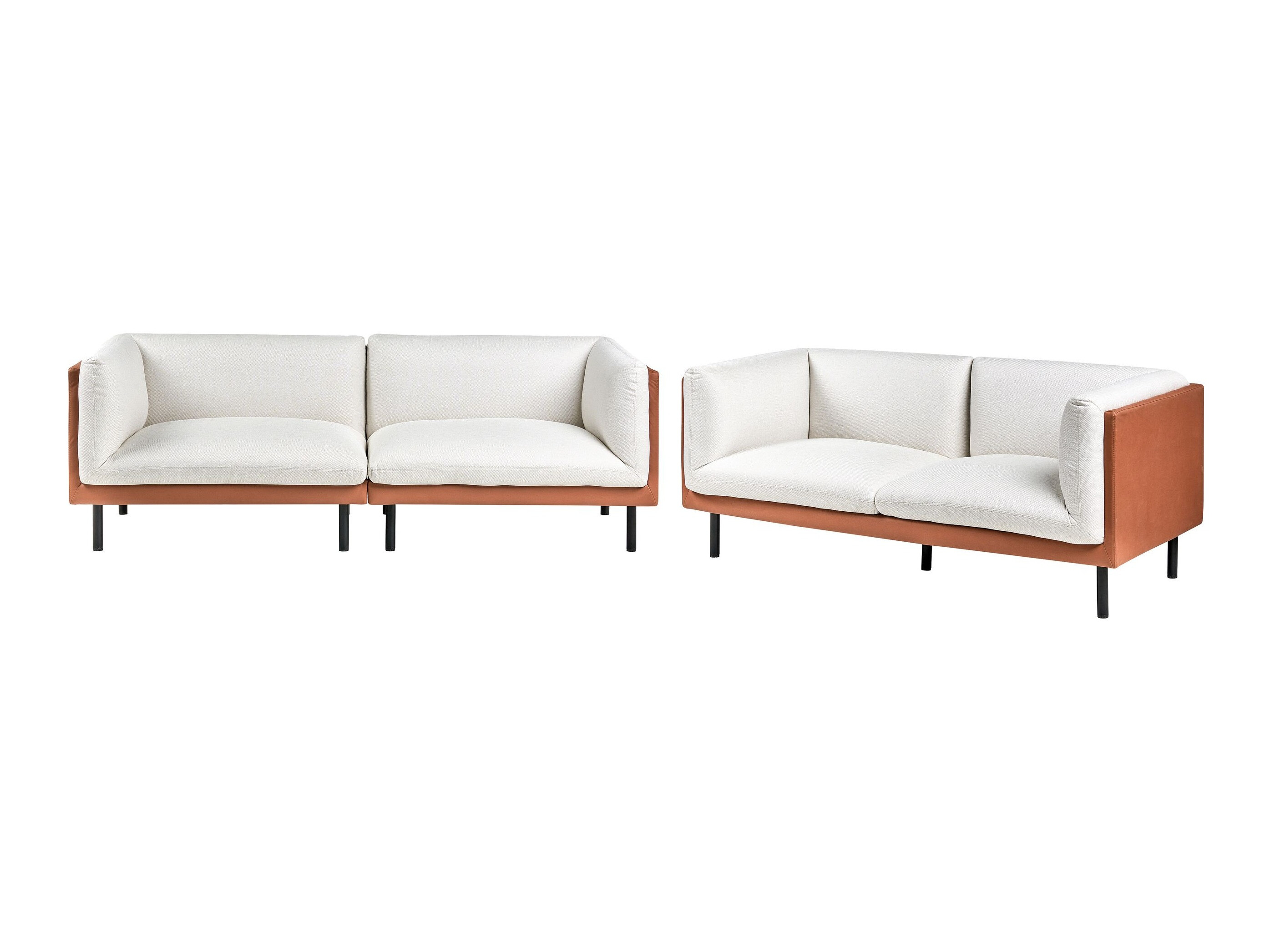 Mīksto mēbeļu komplekts Berwyn 3085 (Balts + Brūns)