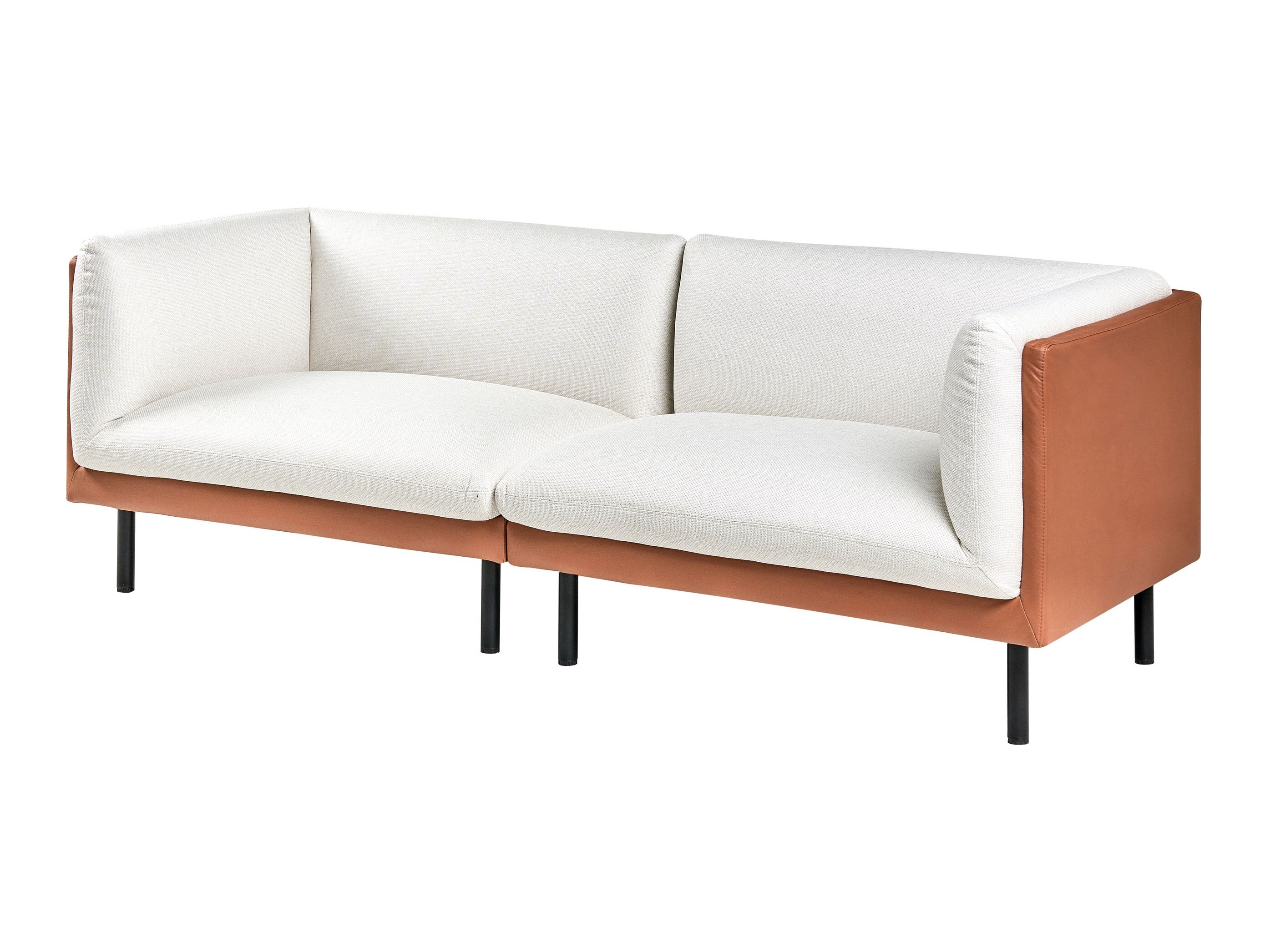 Mīksto mēbeļu komplekts Berwyn 3085 (Balts + Brūns)