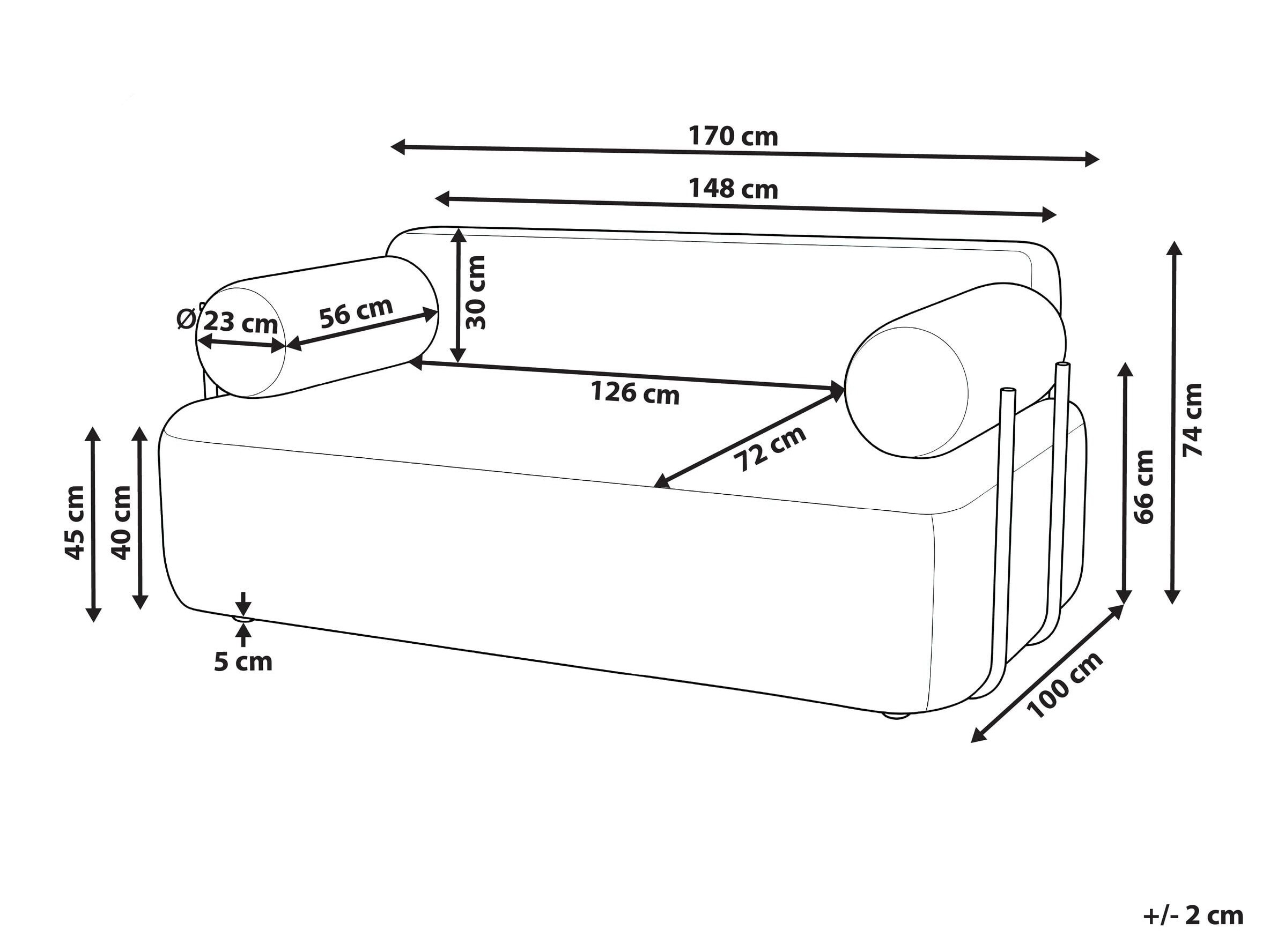 Dīvāns Berwyn 3094 (Balts)