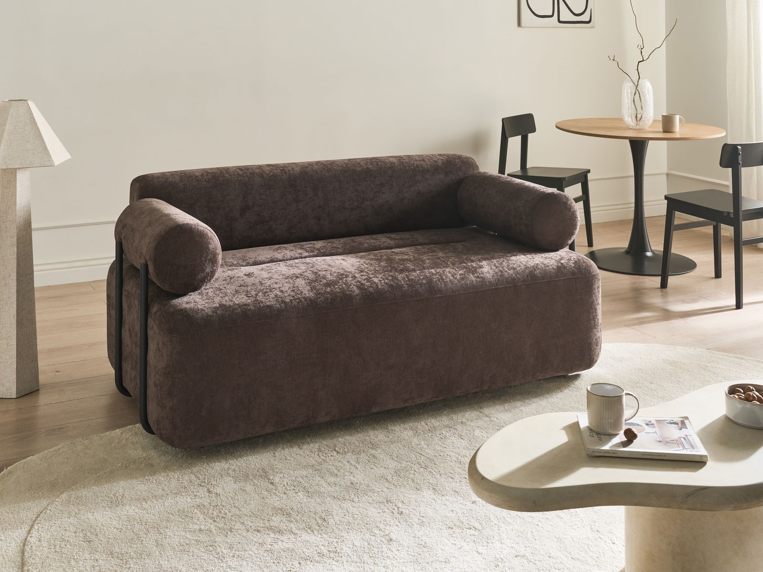 Dīvāns Berwyn 3094 (Tumši brūns)