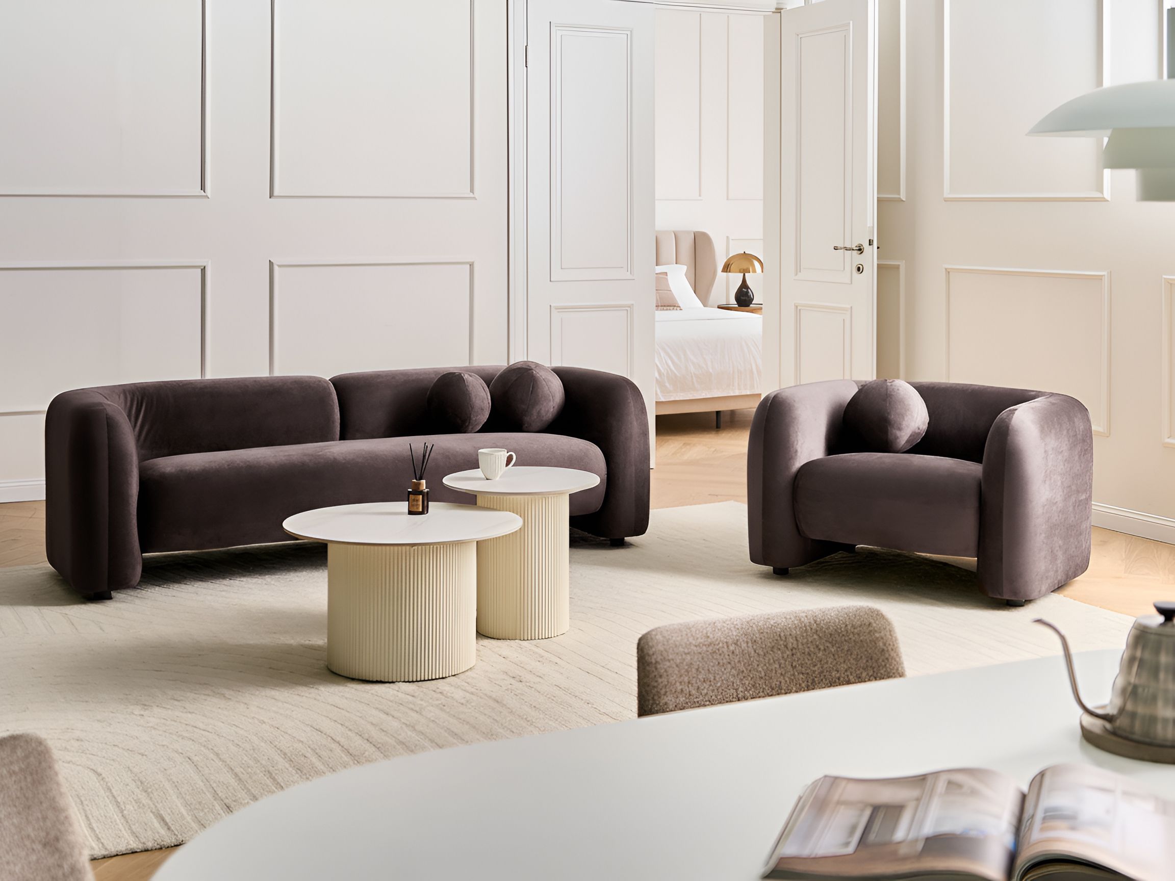 Dīvāns Veselme 103 (Tumši brūns)