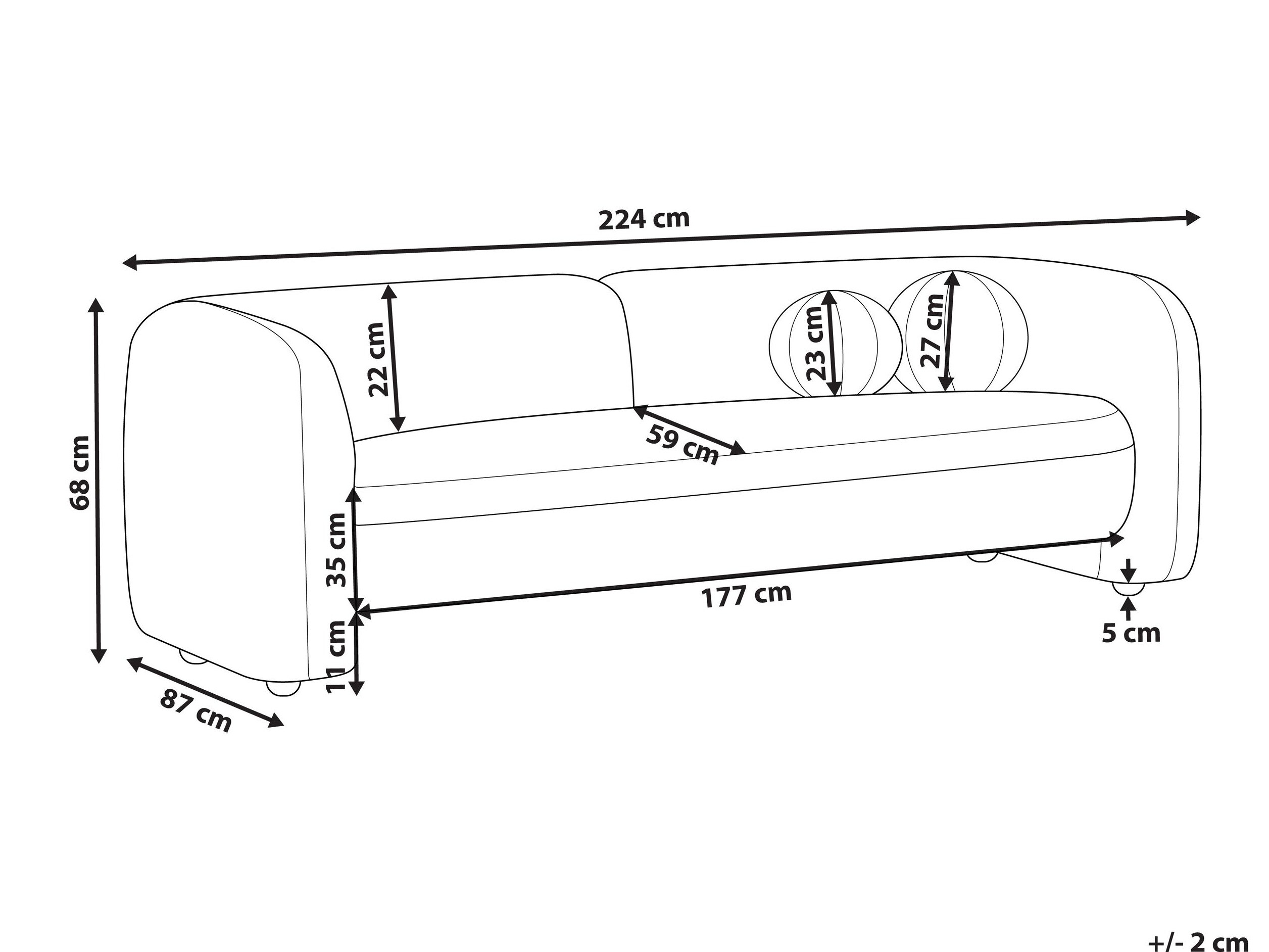 Dīvāns Veselme 103 (Tumši brūns)