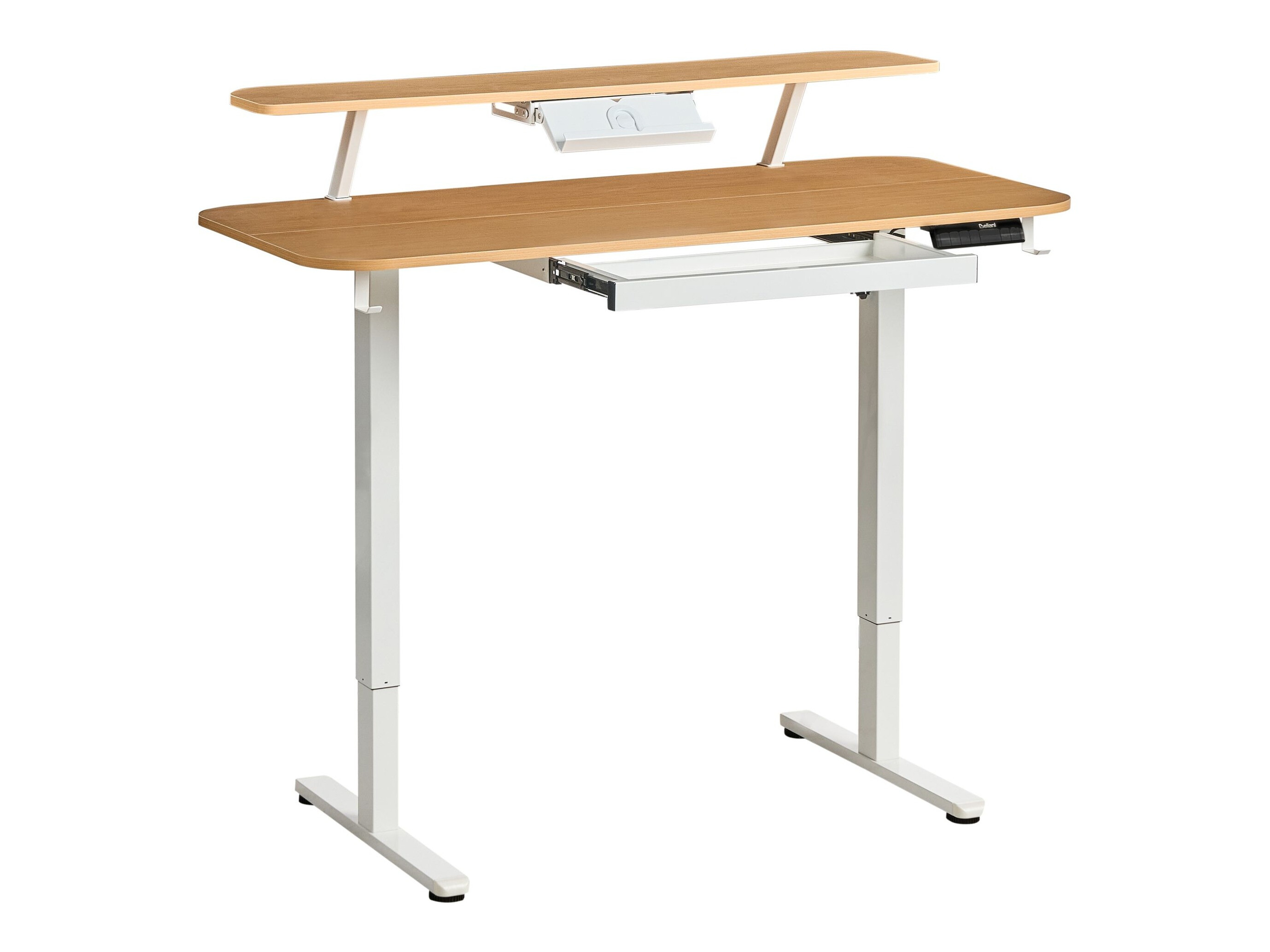 Rakstāmgalds ar regulējamu augstumu Berwyn 3128 (Balts + Gaišs koks)