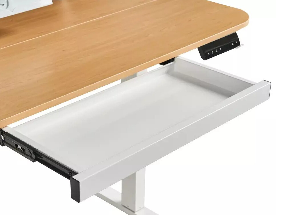 Rakstāmgalds ar regulējamu augstumu Berwyn 3128 (Balts + Gaišs koks)