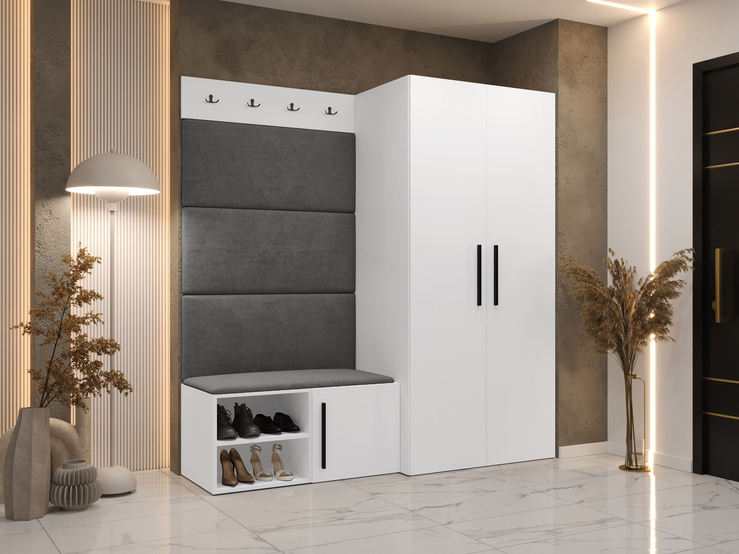 Priekšnama komplekts Nitos I (Balts)