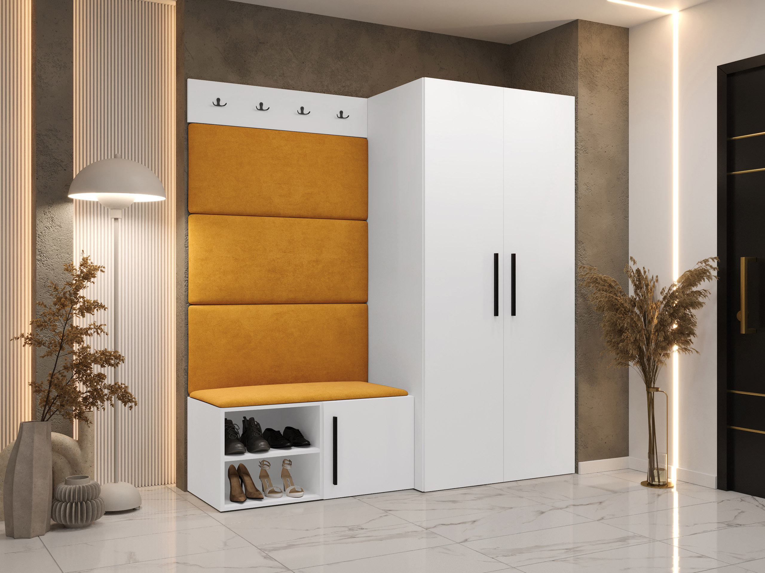 Priekšnama komplekts Nitos I (Balts)