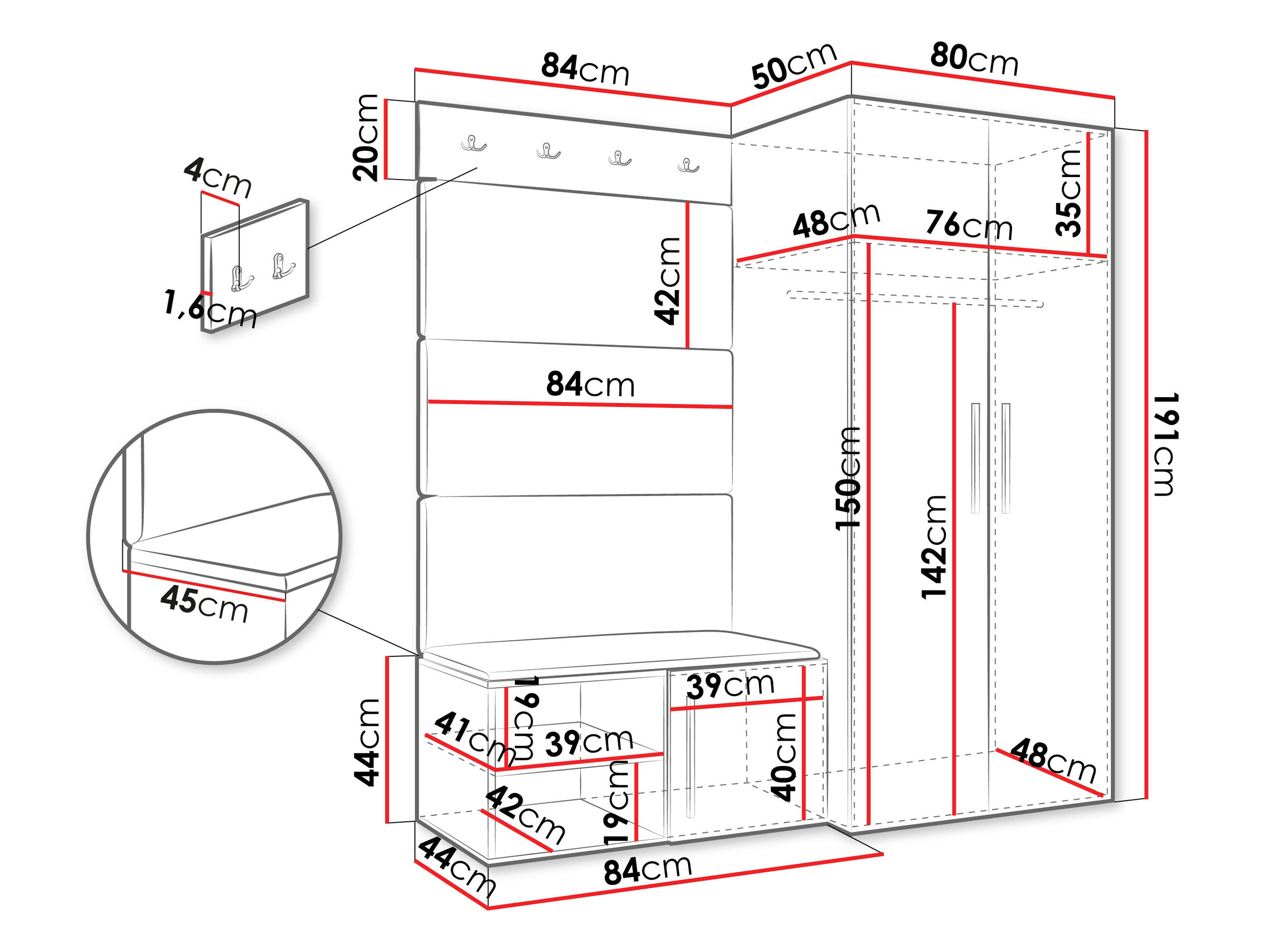 Priekšnama komplekts Nitos I (Kašmirs)
