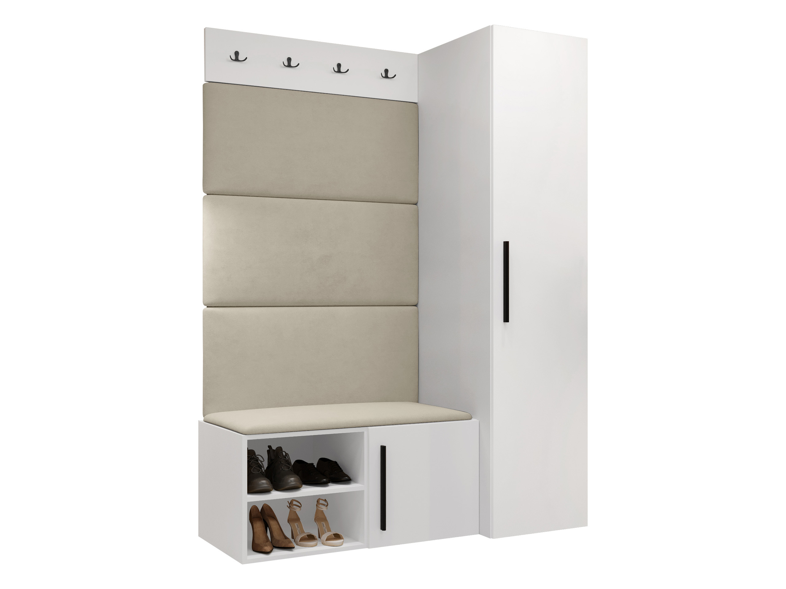 Priekšnama komplekts Nitos II (Balts)