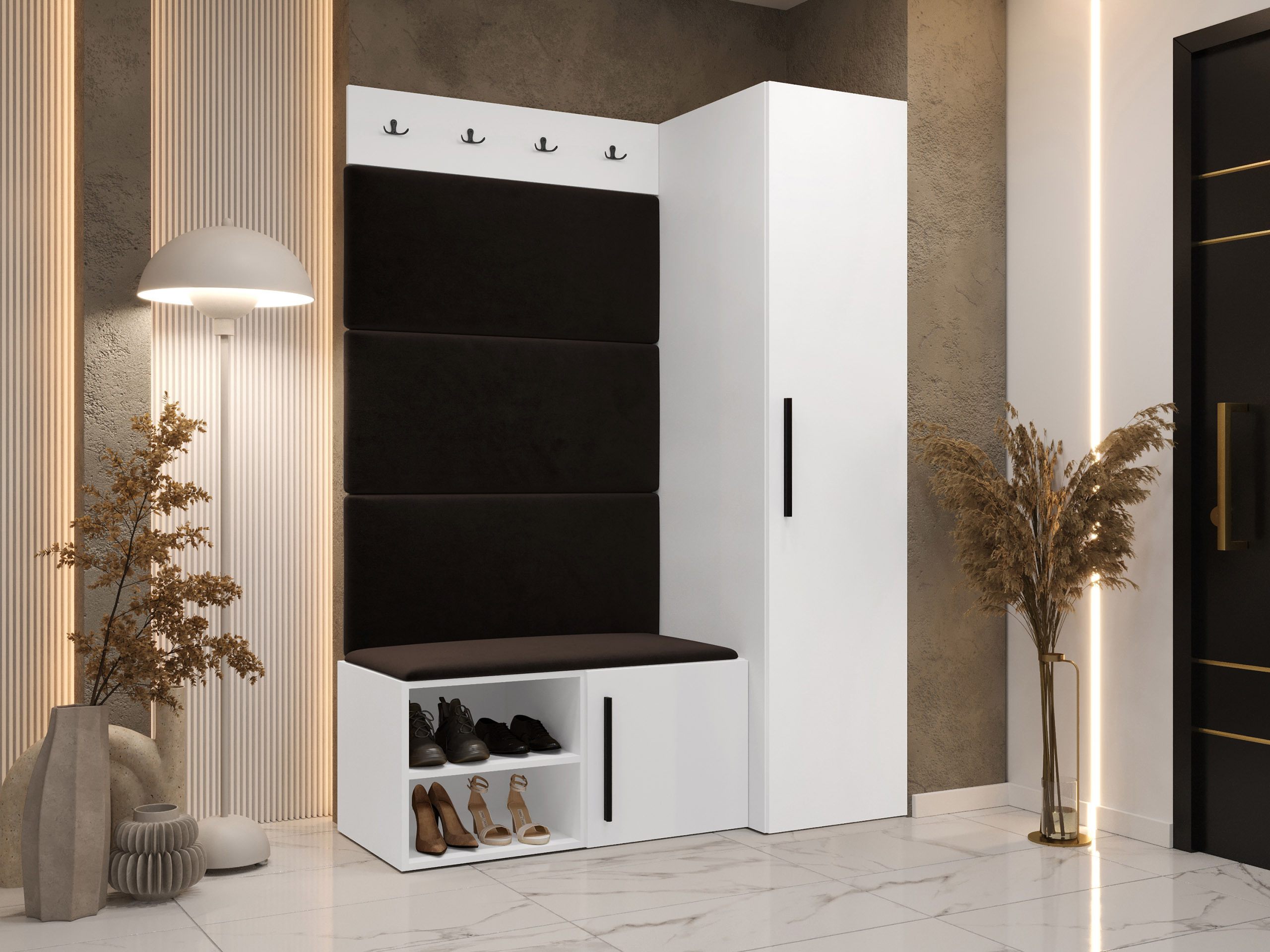 Priekšnama komplekts Nitos II (Balts)