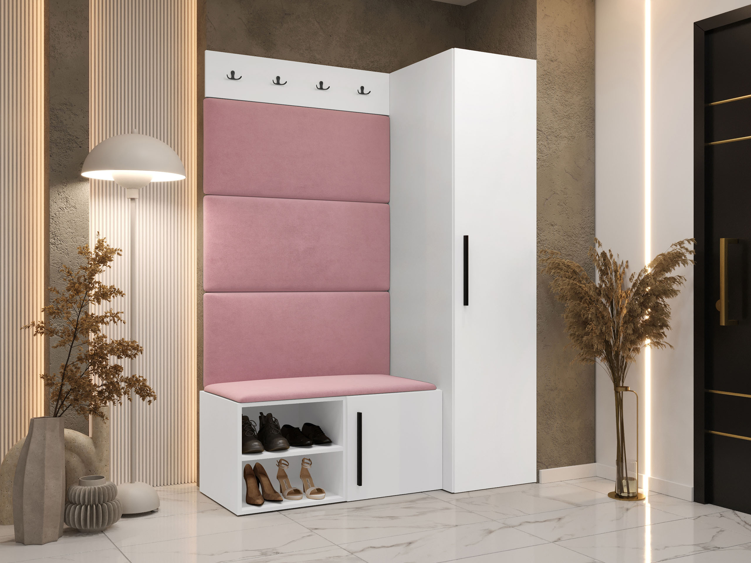 Priekšnama komplekts Nitos II (Balts)