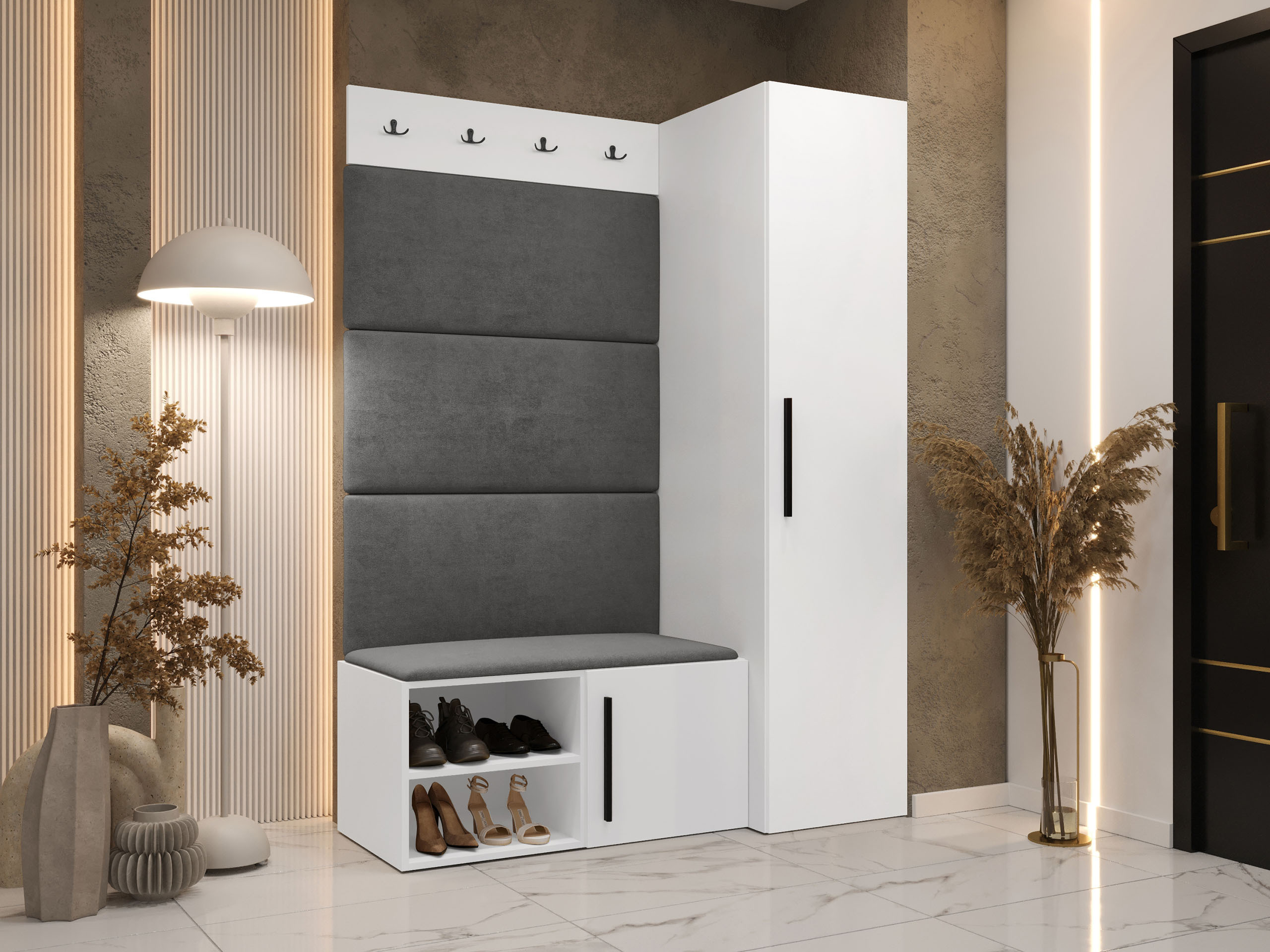 Priekšnama komplekts Nitos II (Balts)