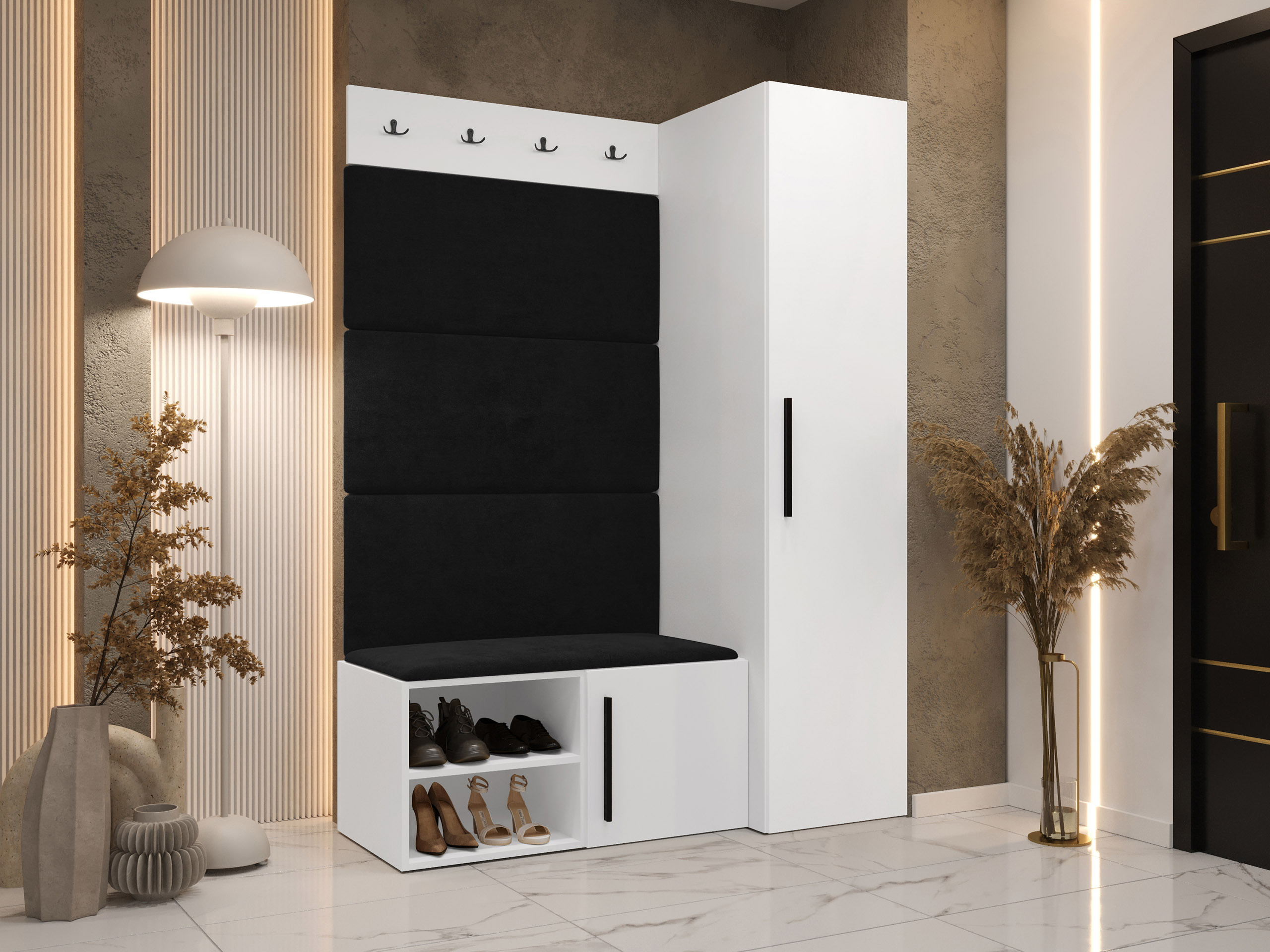 Priekšnama komplekts Nitos II (Balts)