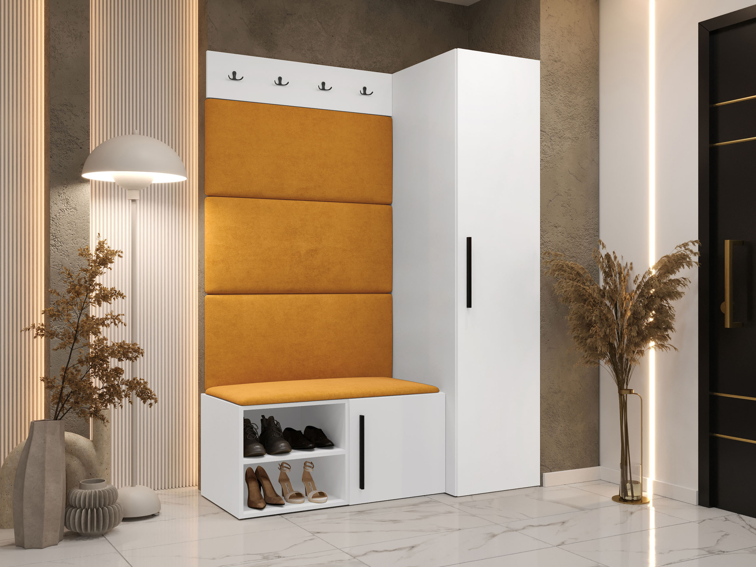 Priekšnama komplekts Nitos II (Balts)