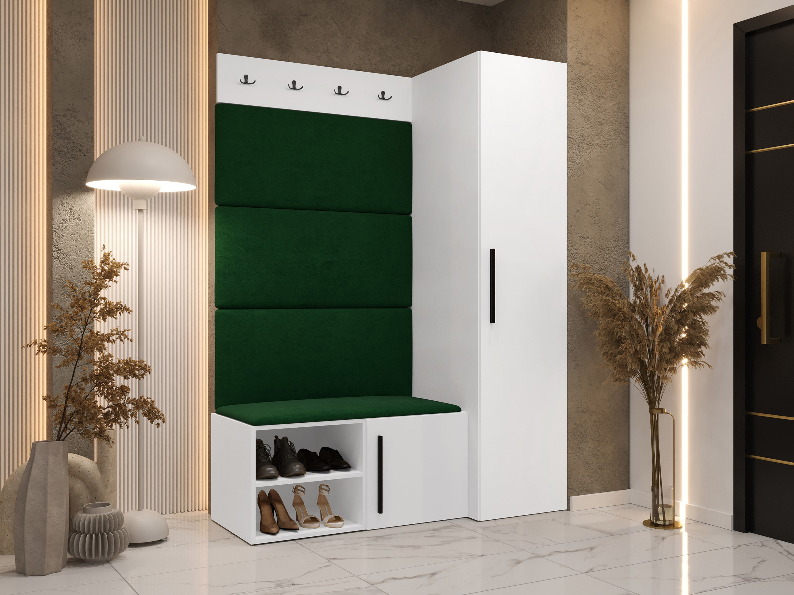 Priekšnama komplekts Nitos II (Balts)