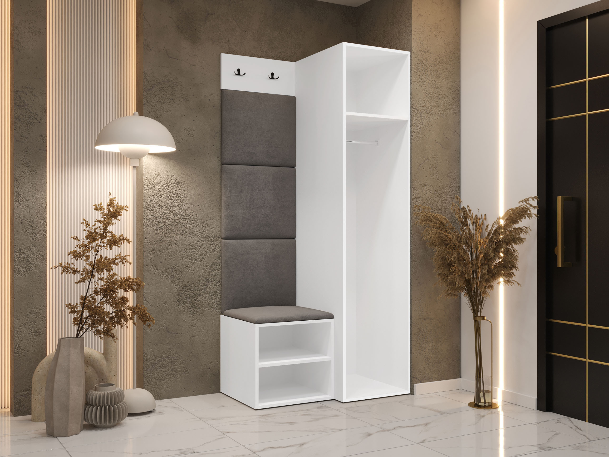 Priekšnama komplekts Nitos III (Balts)