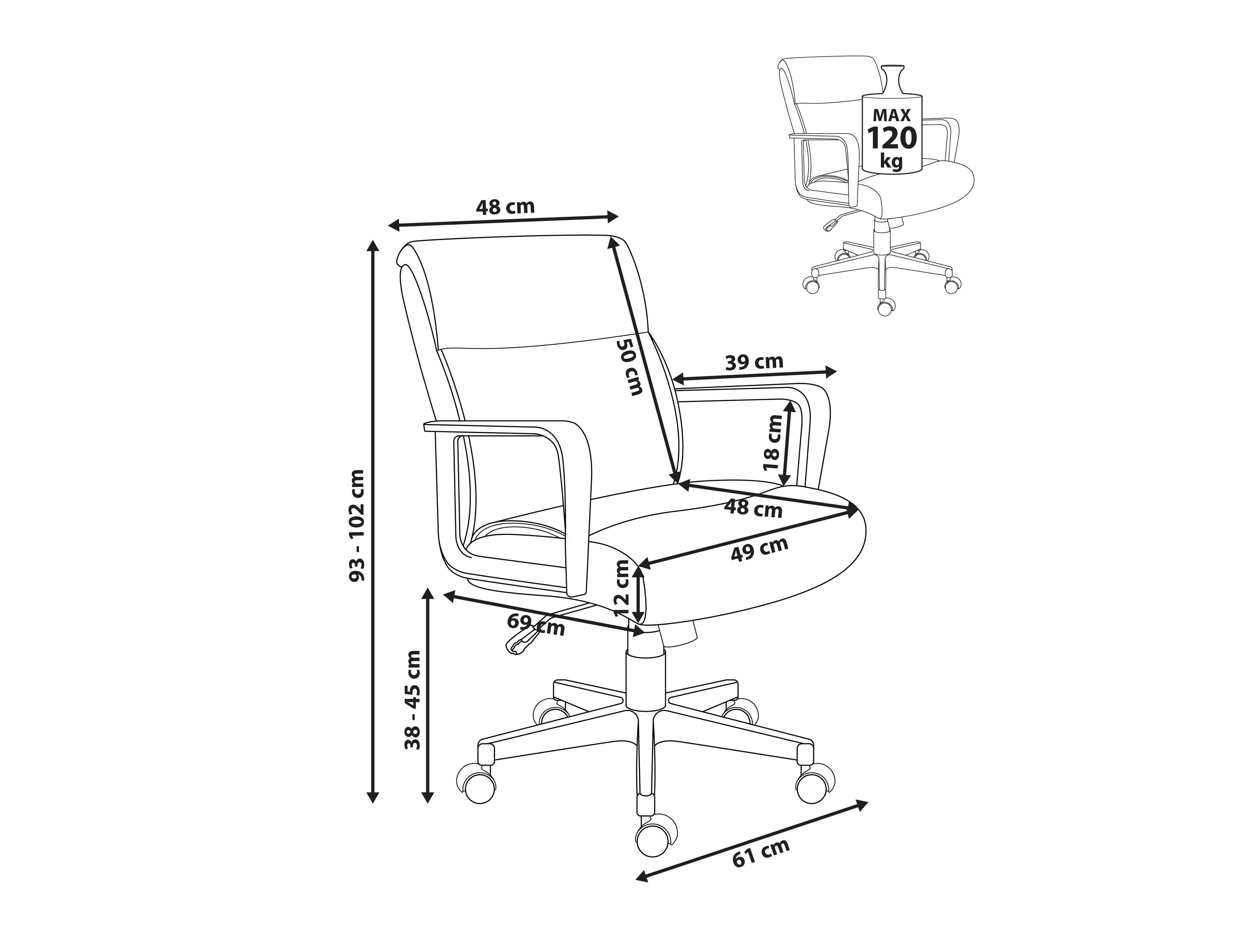 Biroja krēsls Berwyn 3142 (Bēšs)