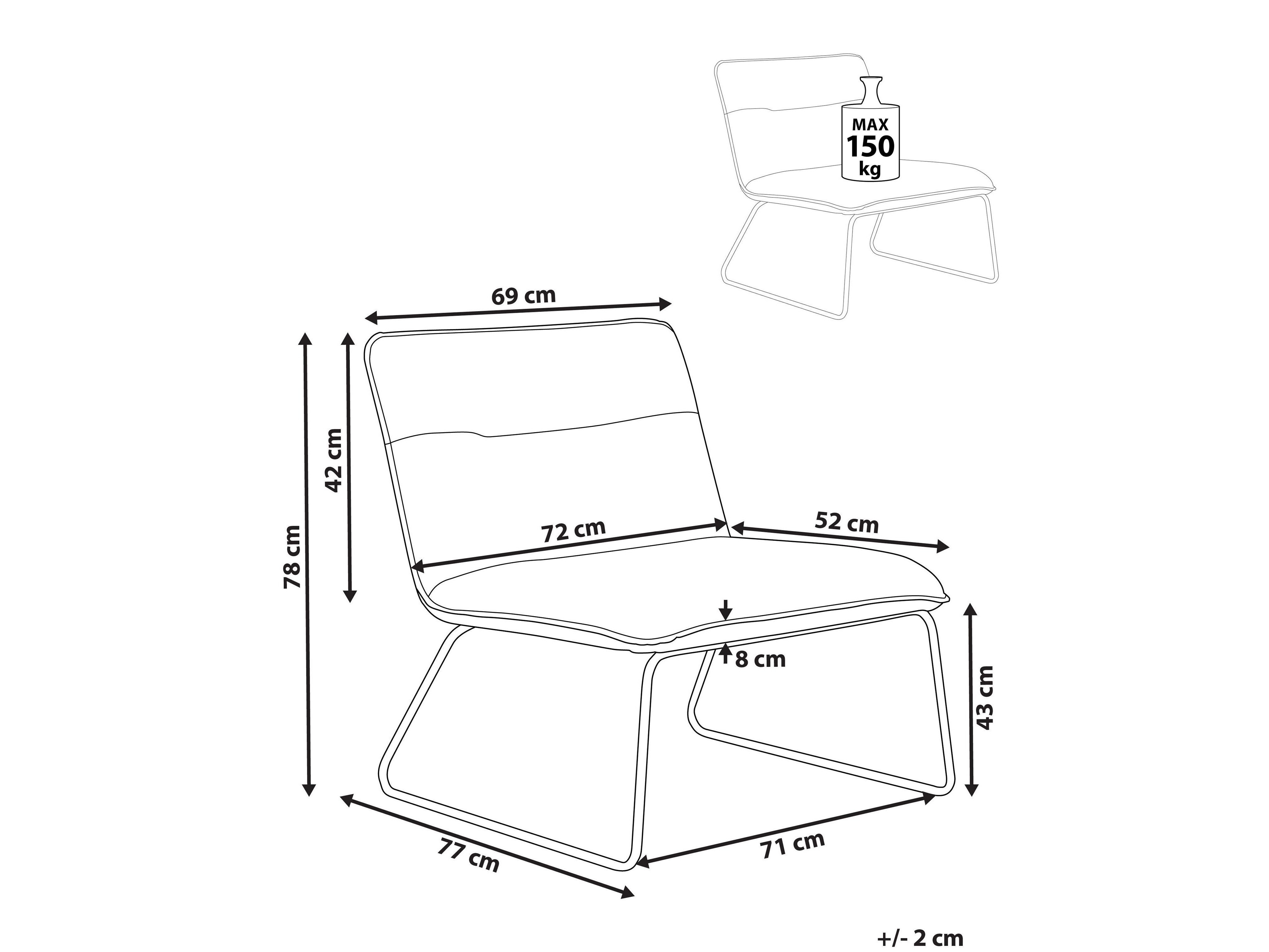 Krēsls Berwyn 3134 (Gaiši bēšs)