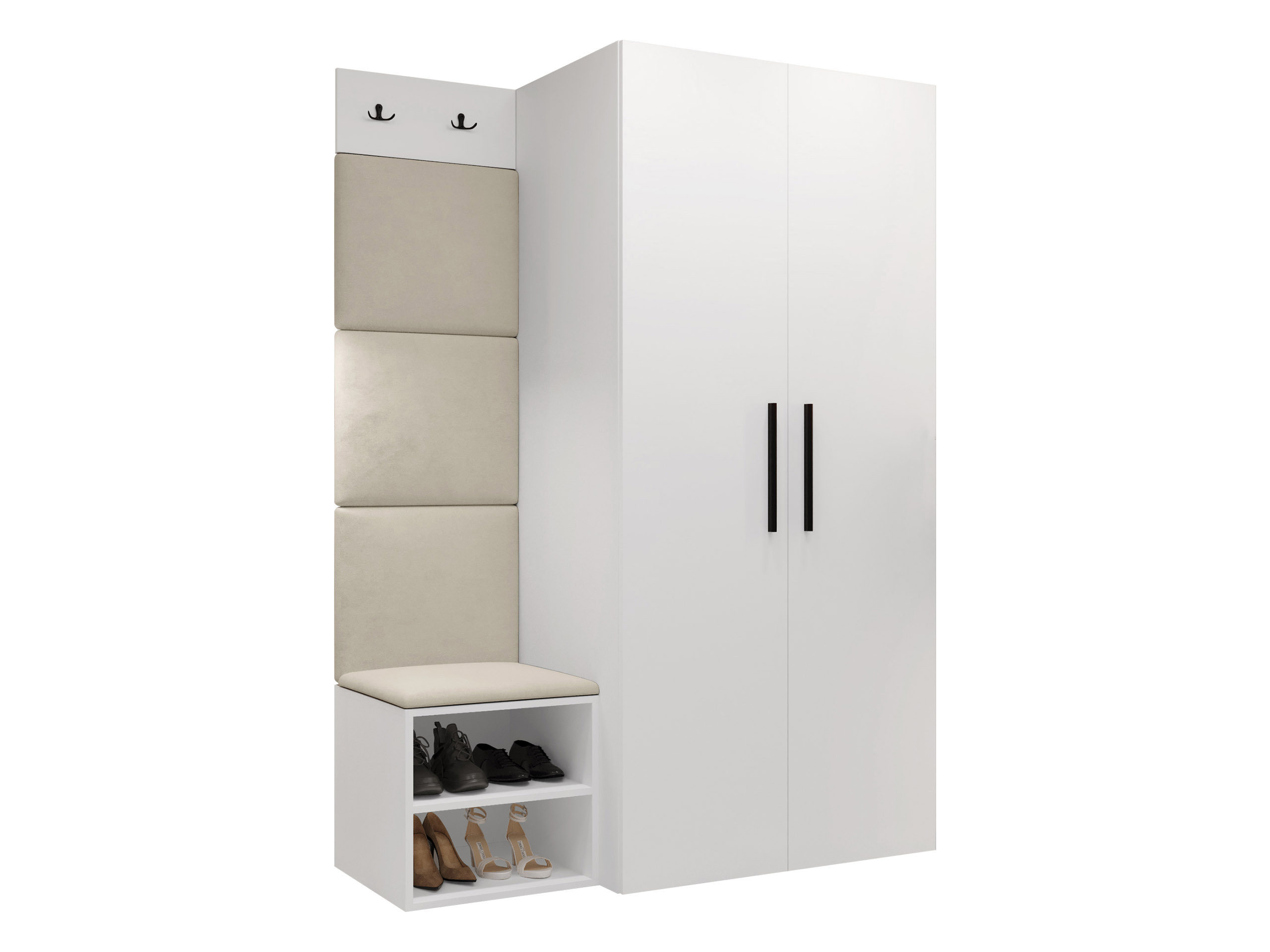 Priekšnama komplekts Nitos IV (Balts)