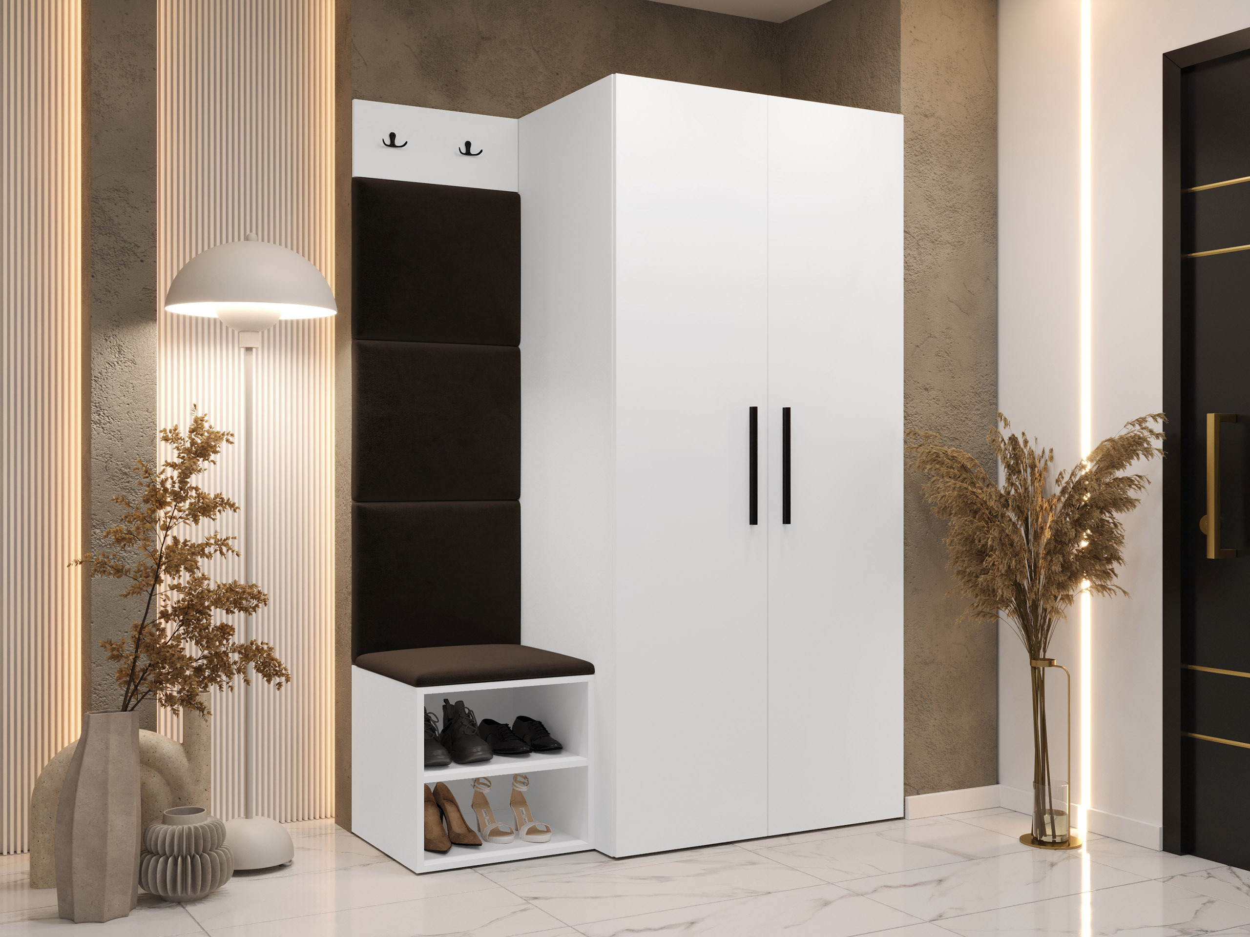 Priekšnama komplekts Nitos IV (Balts)