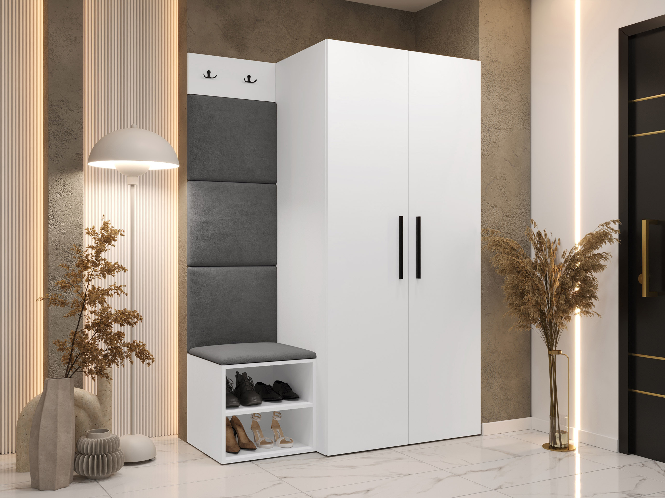 Priekšnama komplekts Nitos IV (Balts)