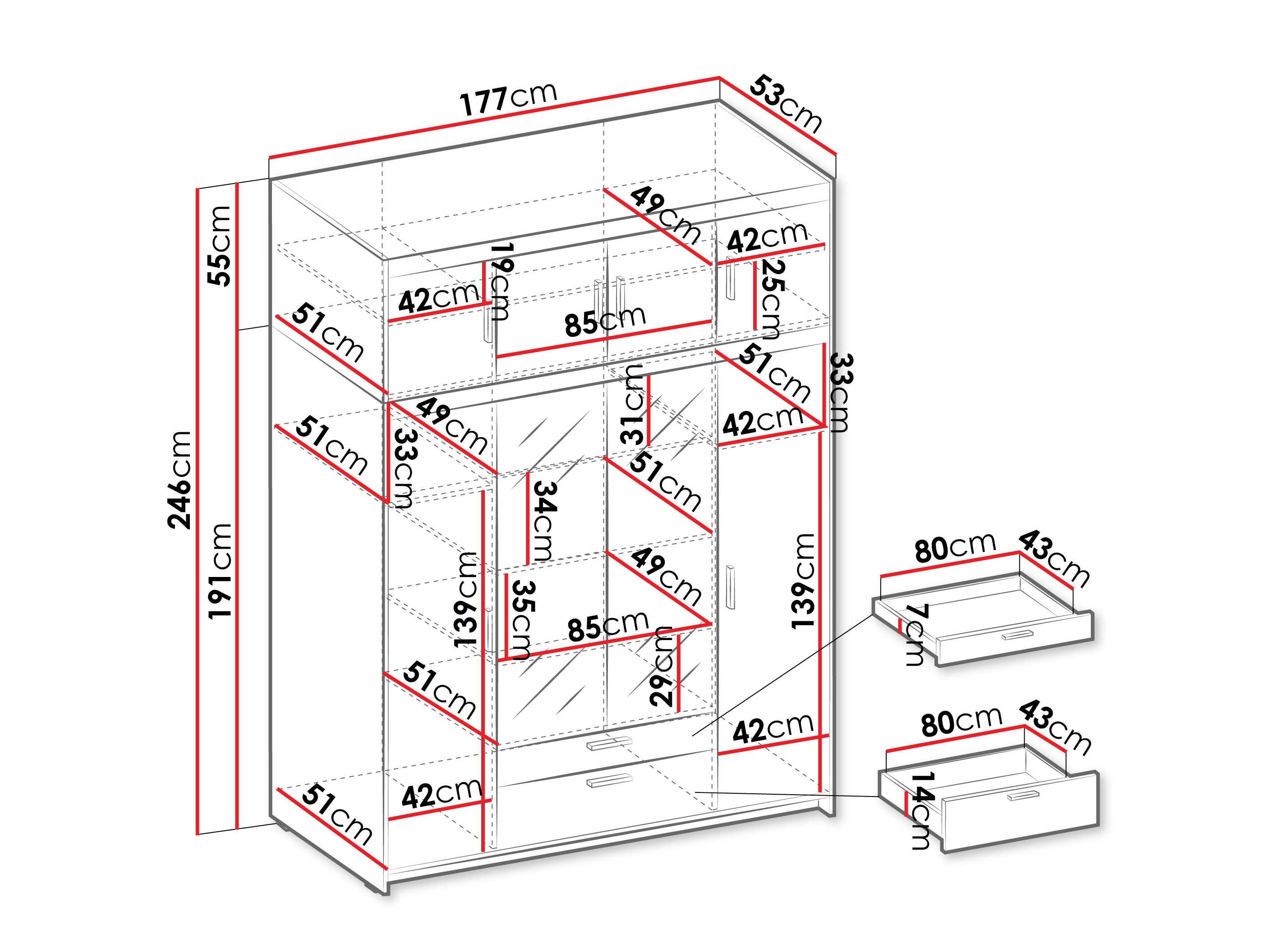 Skapis Novduni 109 (Bēšs)
