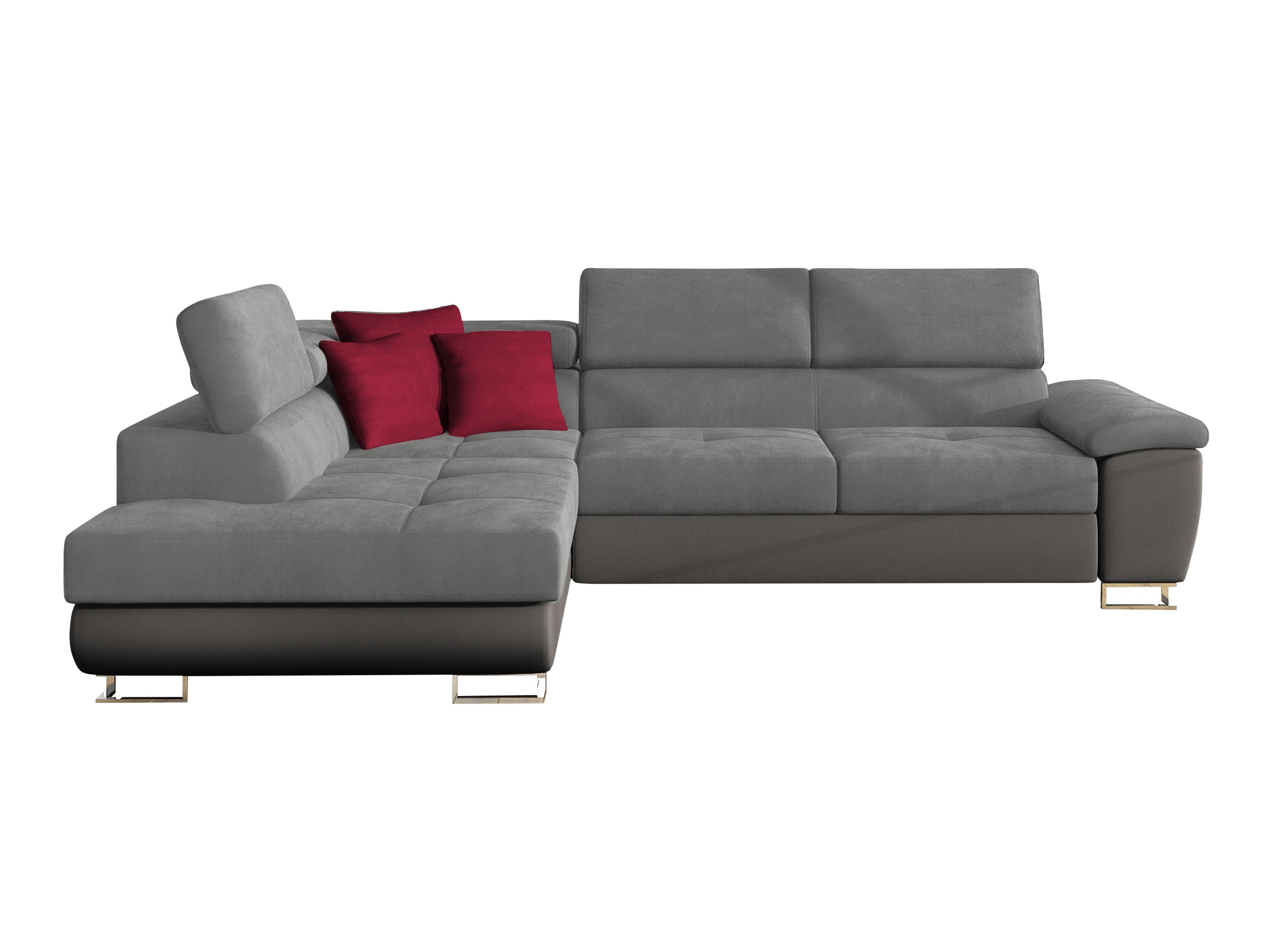Stūra dīvāns Comfivo Ruta II (Soft 029 + Uttario Velvet 2971 + Kronos 02)