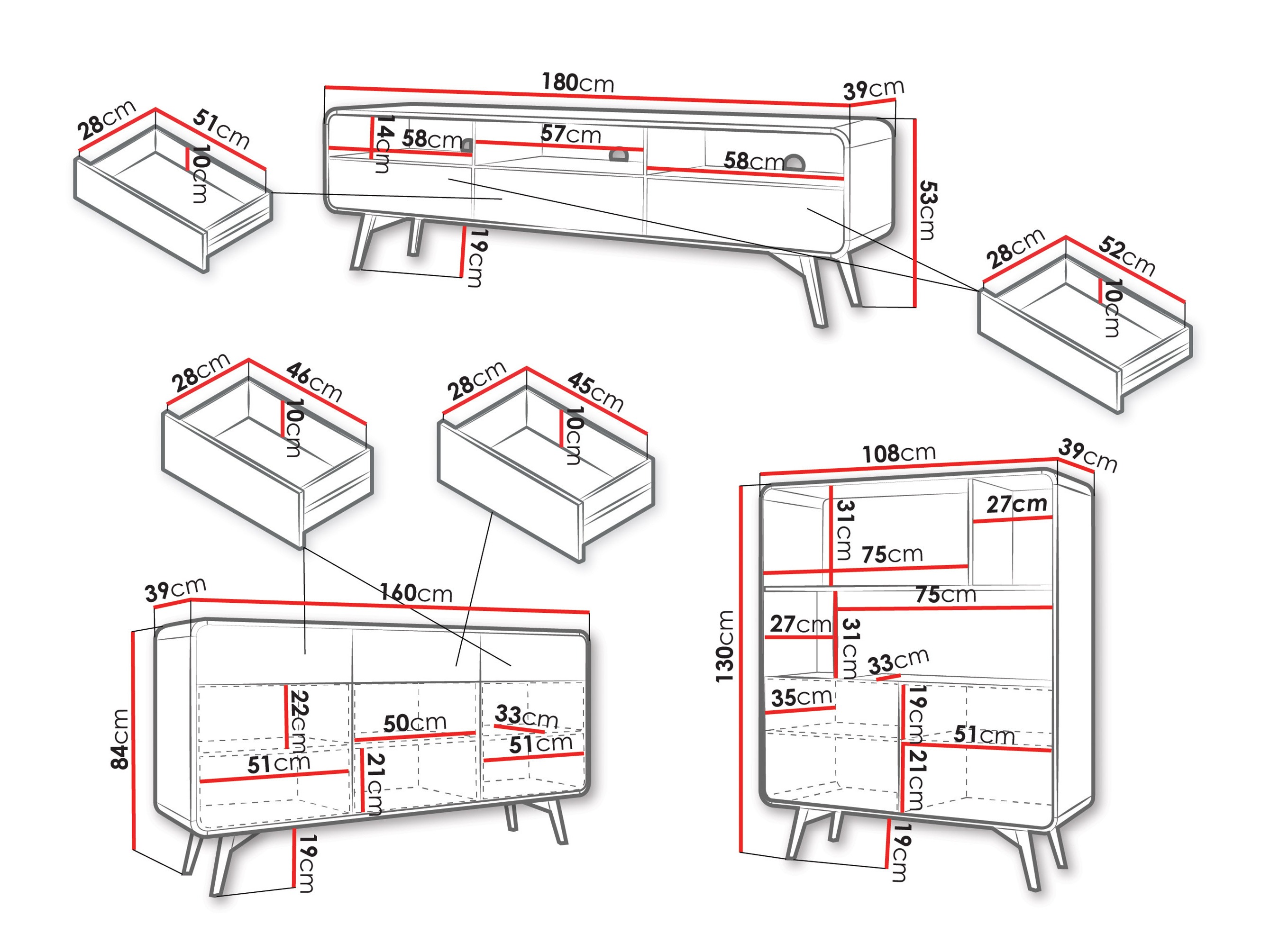 Viesistabas komplekts Focos