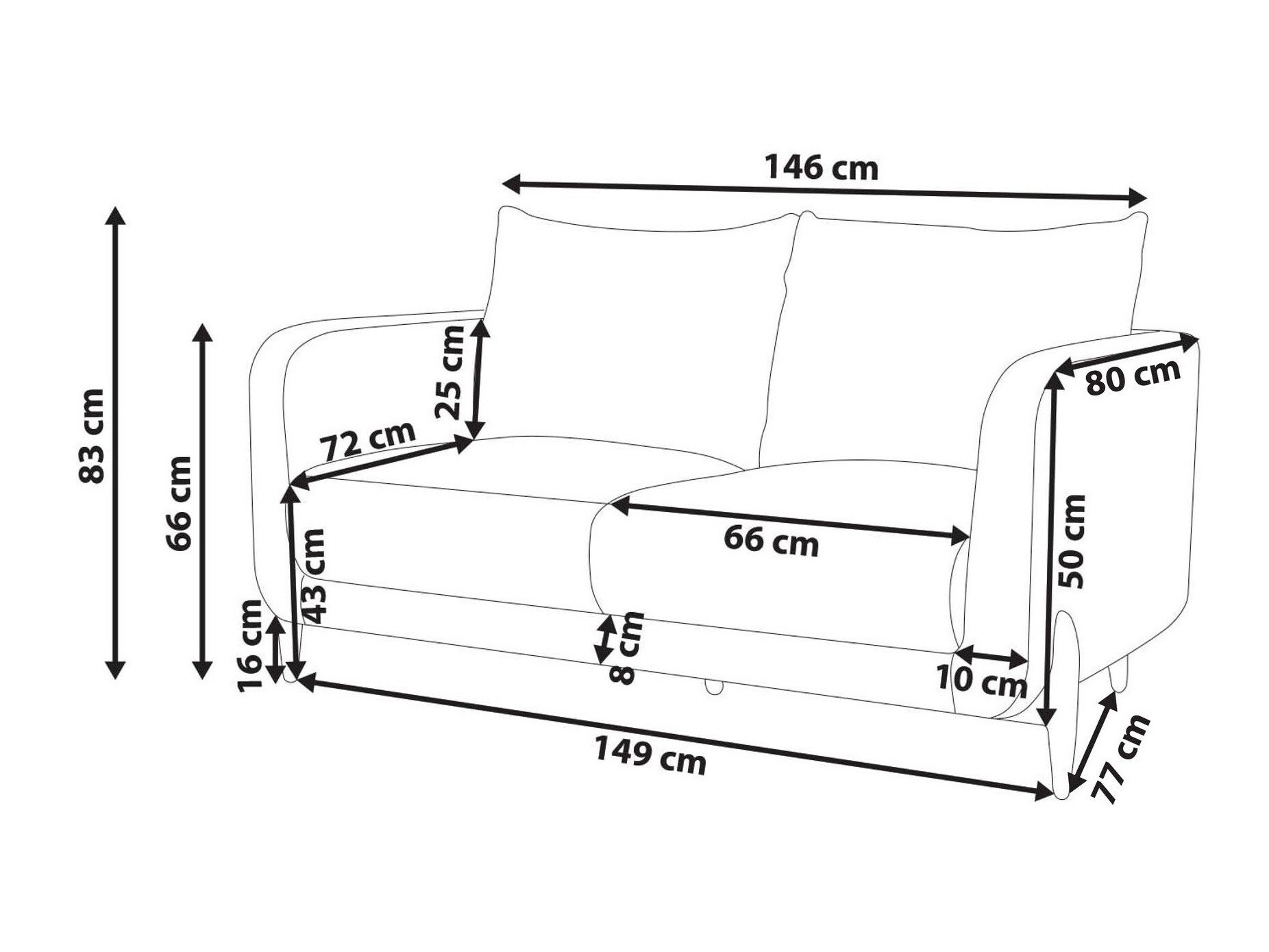 Dīvāns Berwyn 3119 (Tumši brūns)