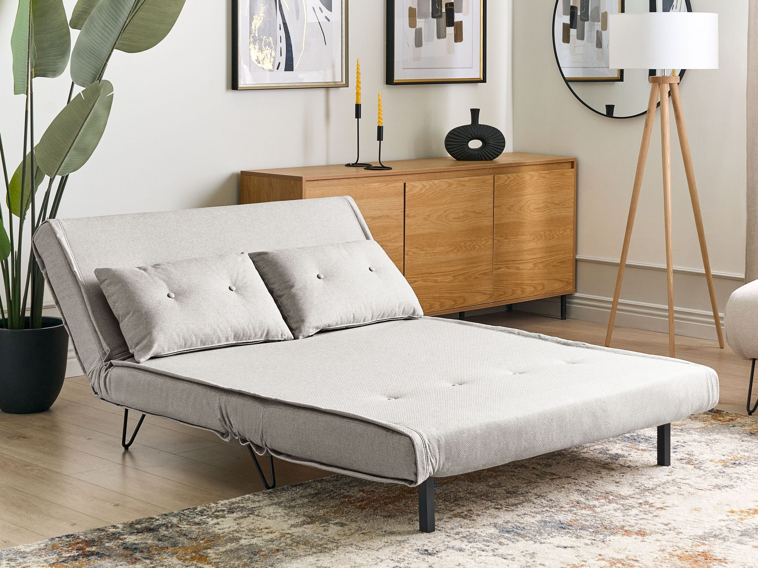 Dīvāns gulta Berwyn 3158 (Gaiši pelēks)