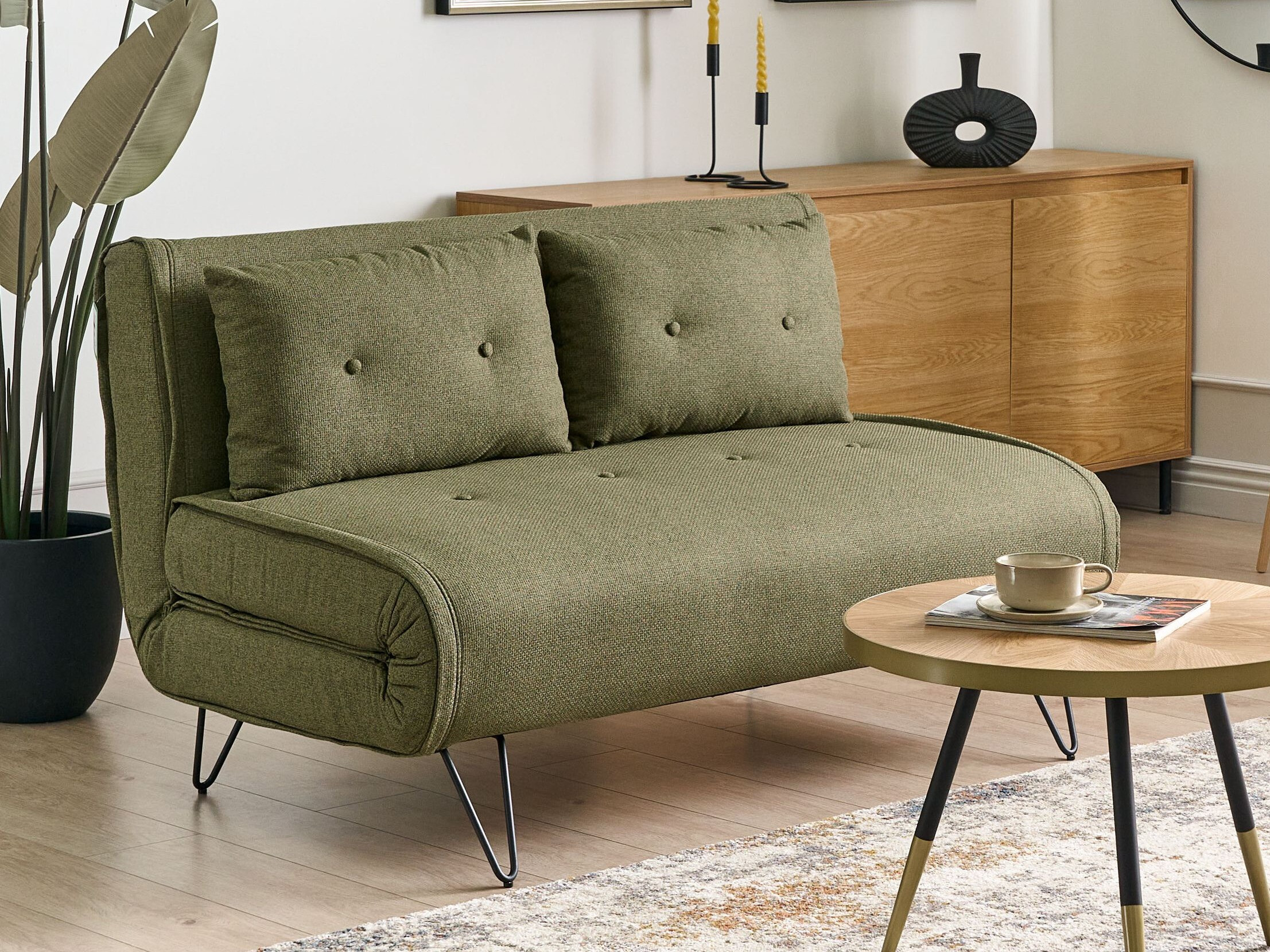 Dīvāns gulta Berwyn 3158 (Zaļš)