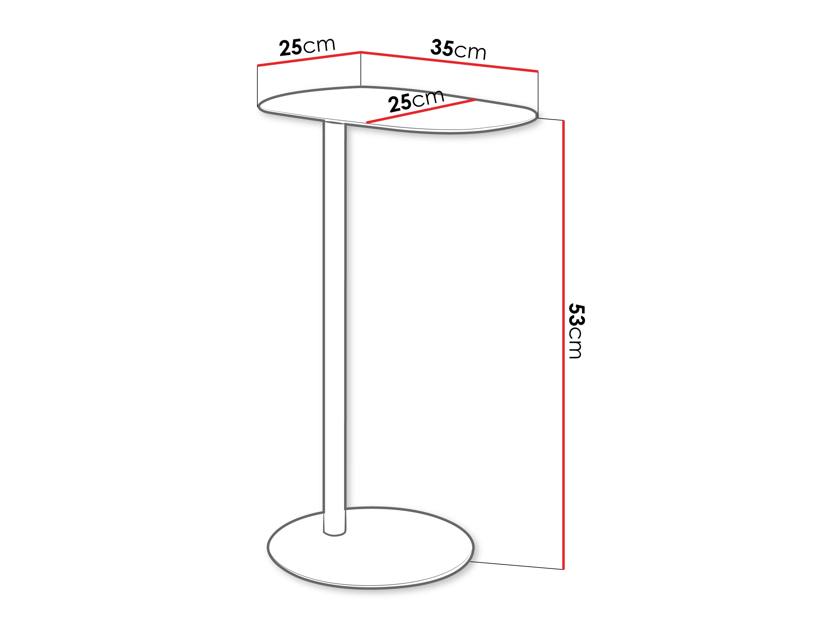 Kafijas galdiņš Via (Balts)