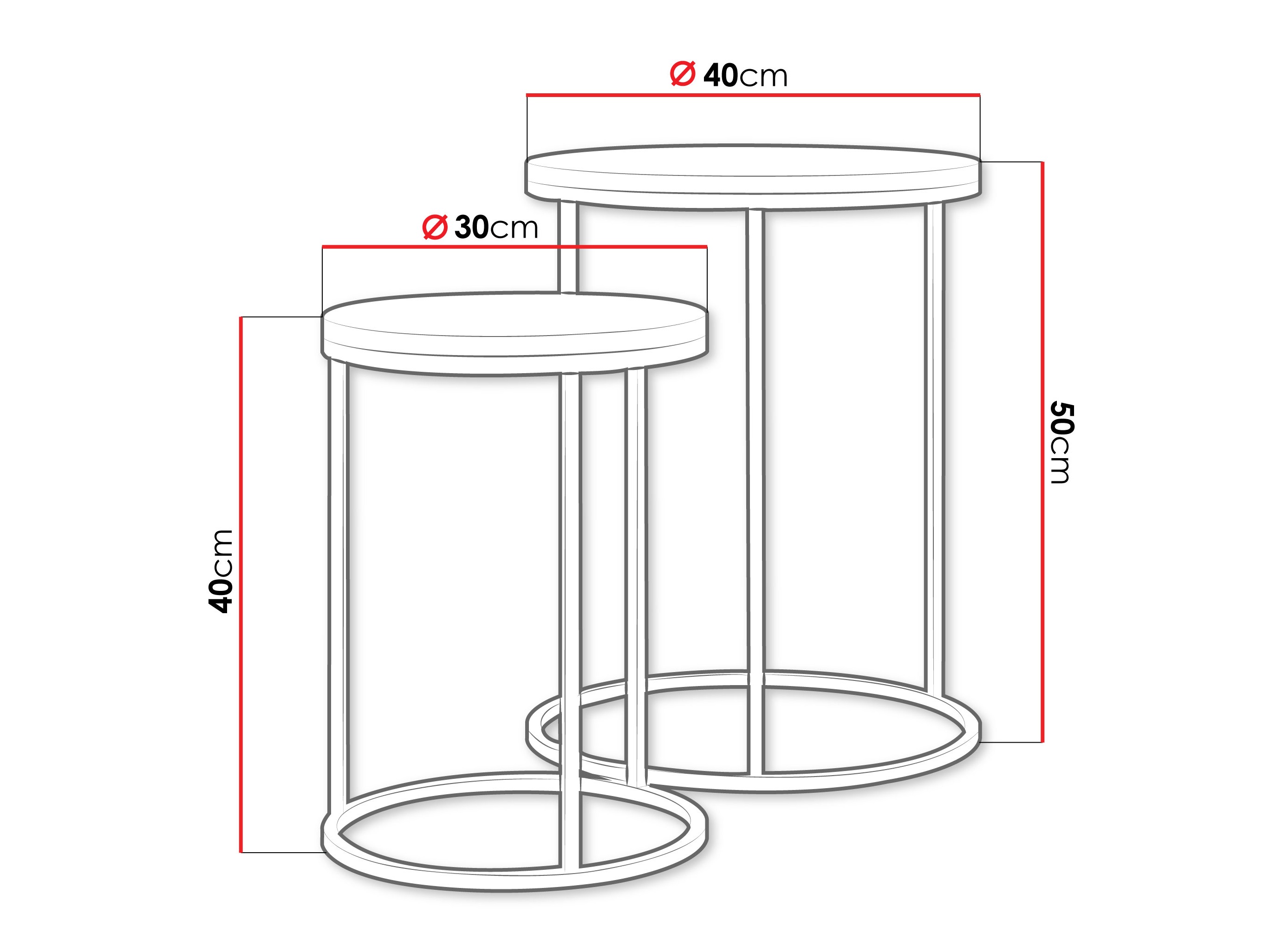 Kafijas galdiņu komplekts Iter (Bēšs)