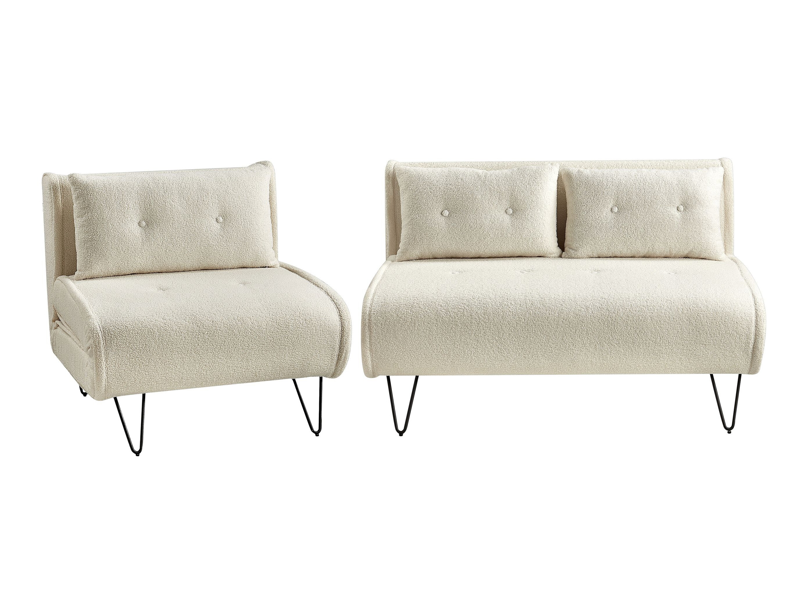 Mīksto mēbeļu komplekts Berwyn 3165 (Balts)