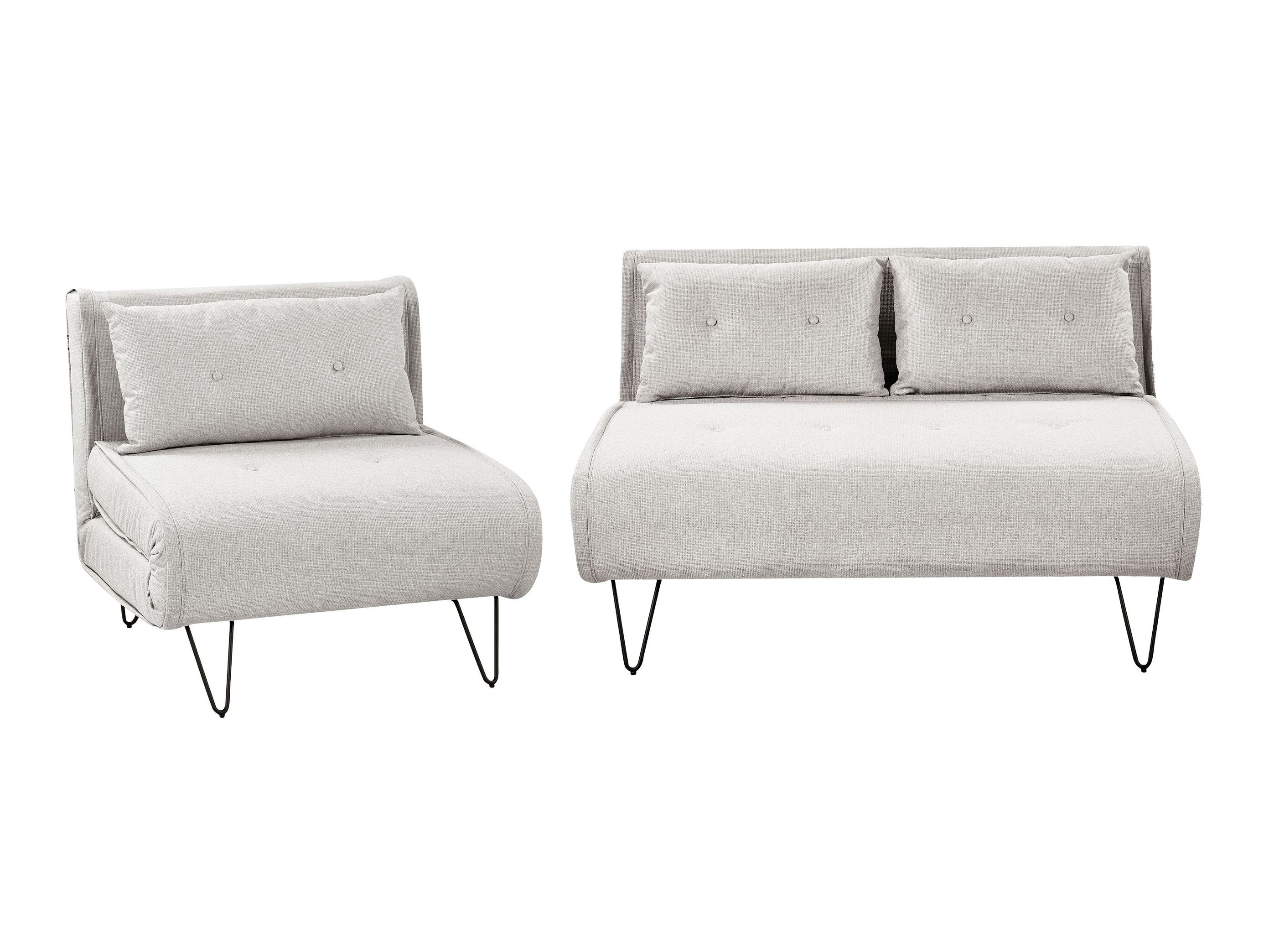 Mīksto mēbeļu komplekts Berwyn 3165 (Gaiši pelēks)