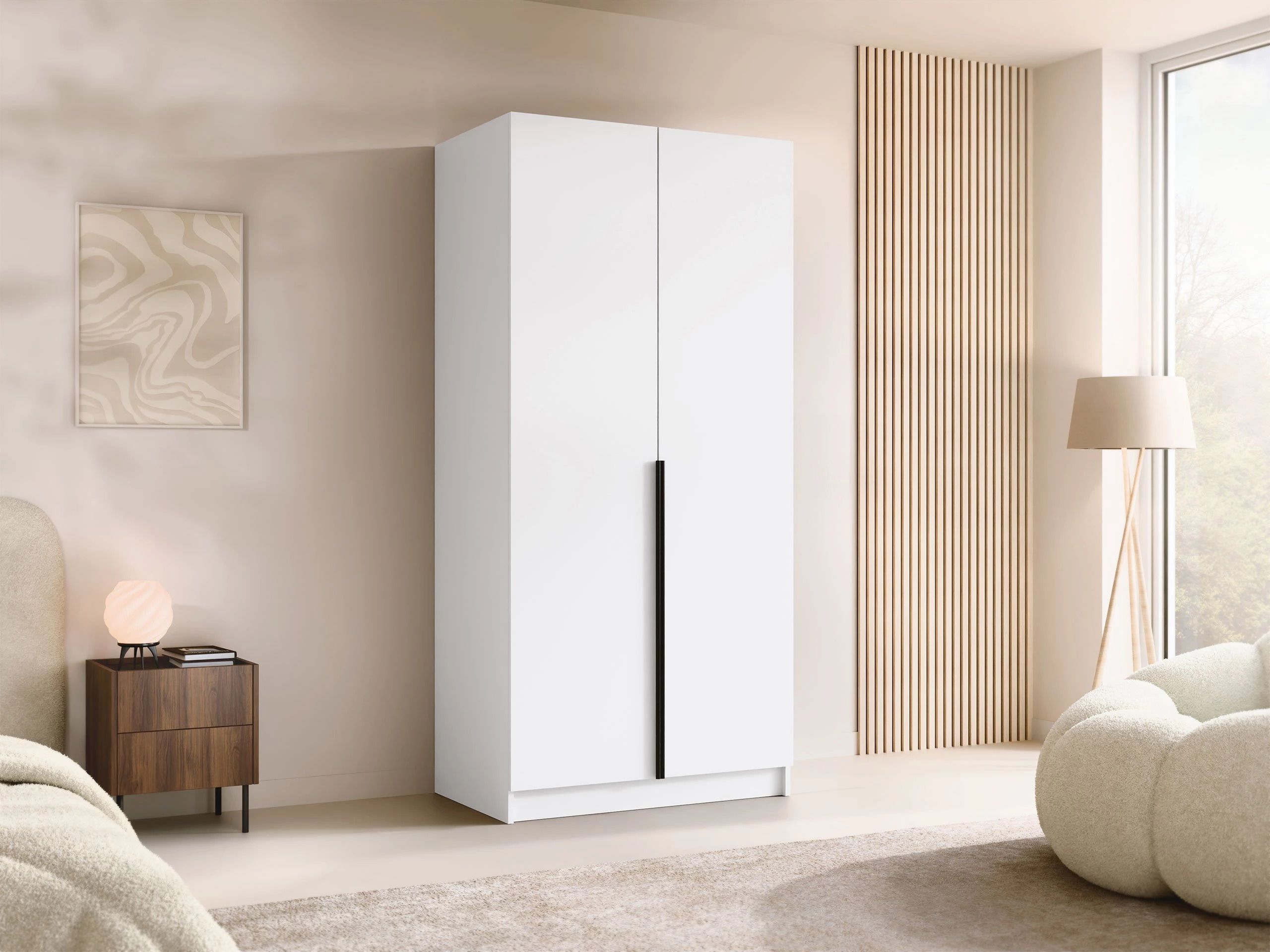 Skapis Closico Staton I (Balts + Melns)