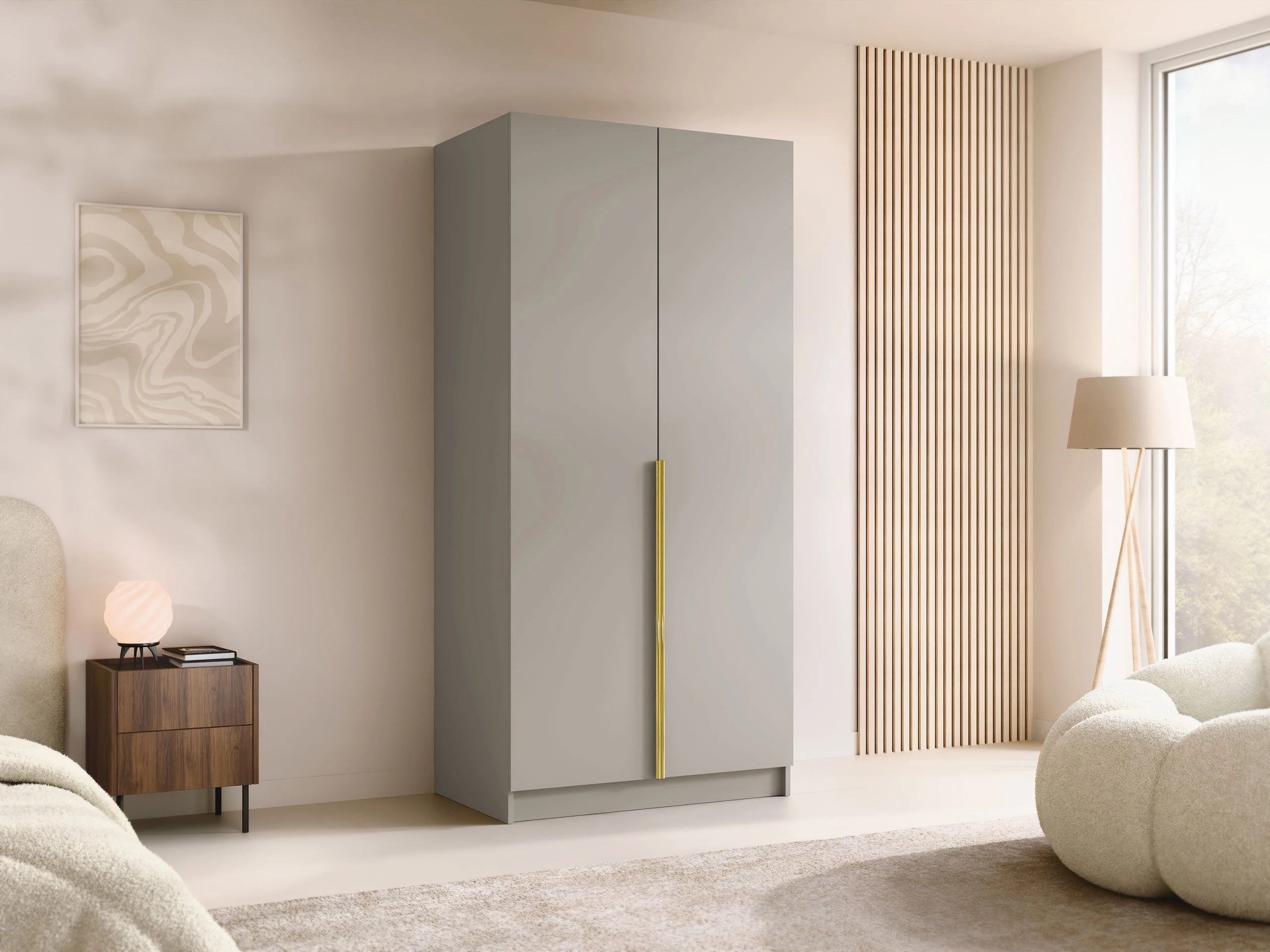 Skapis Closico Staton I (Kašmirs + Zelta)