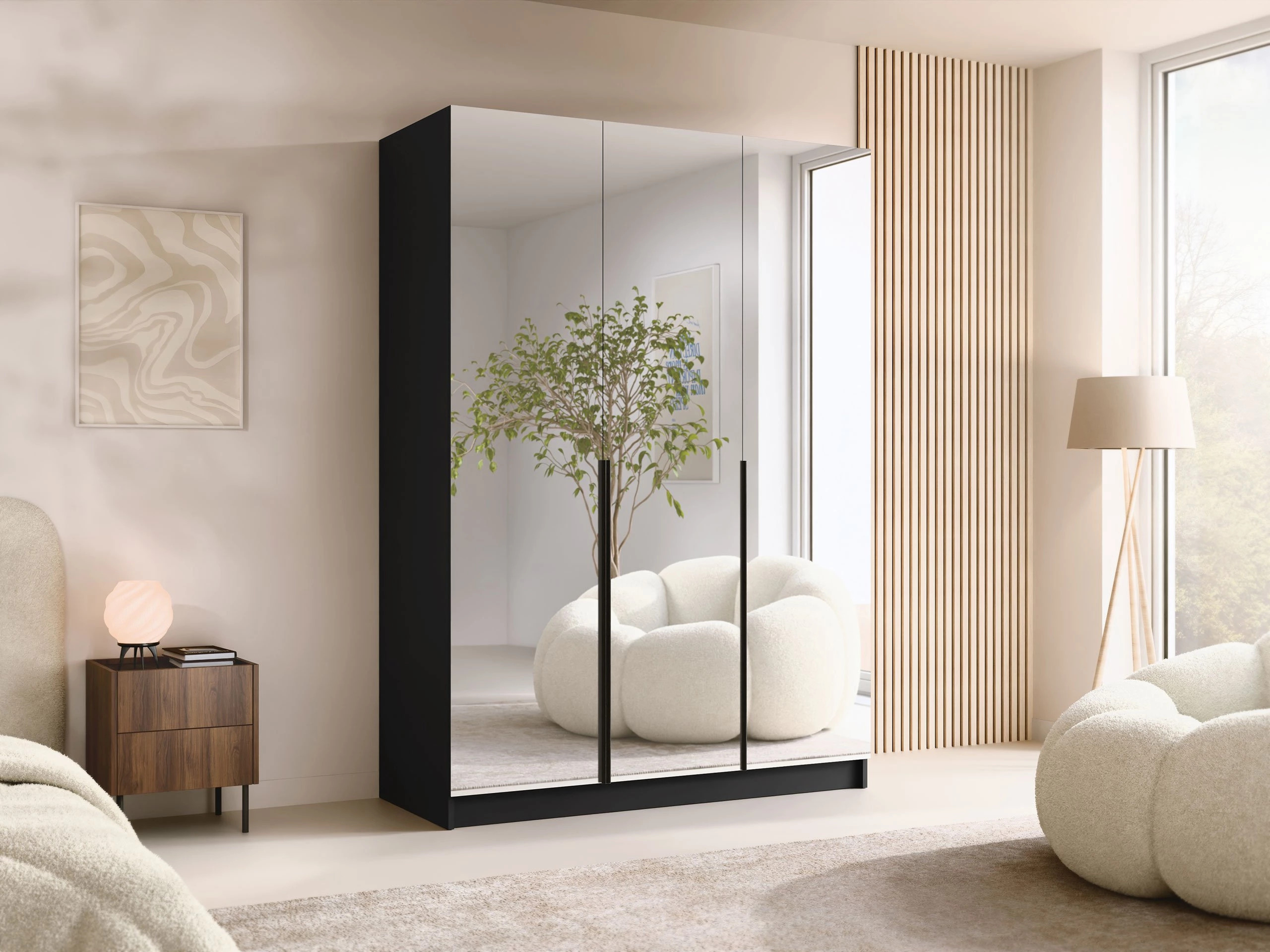 Skapis Closico 196 (Melns)