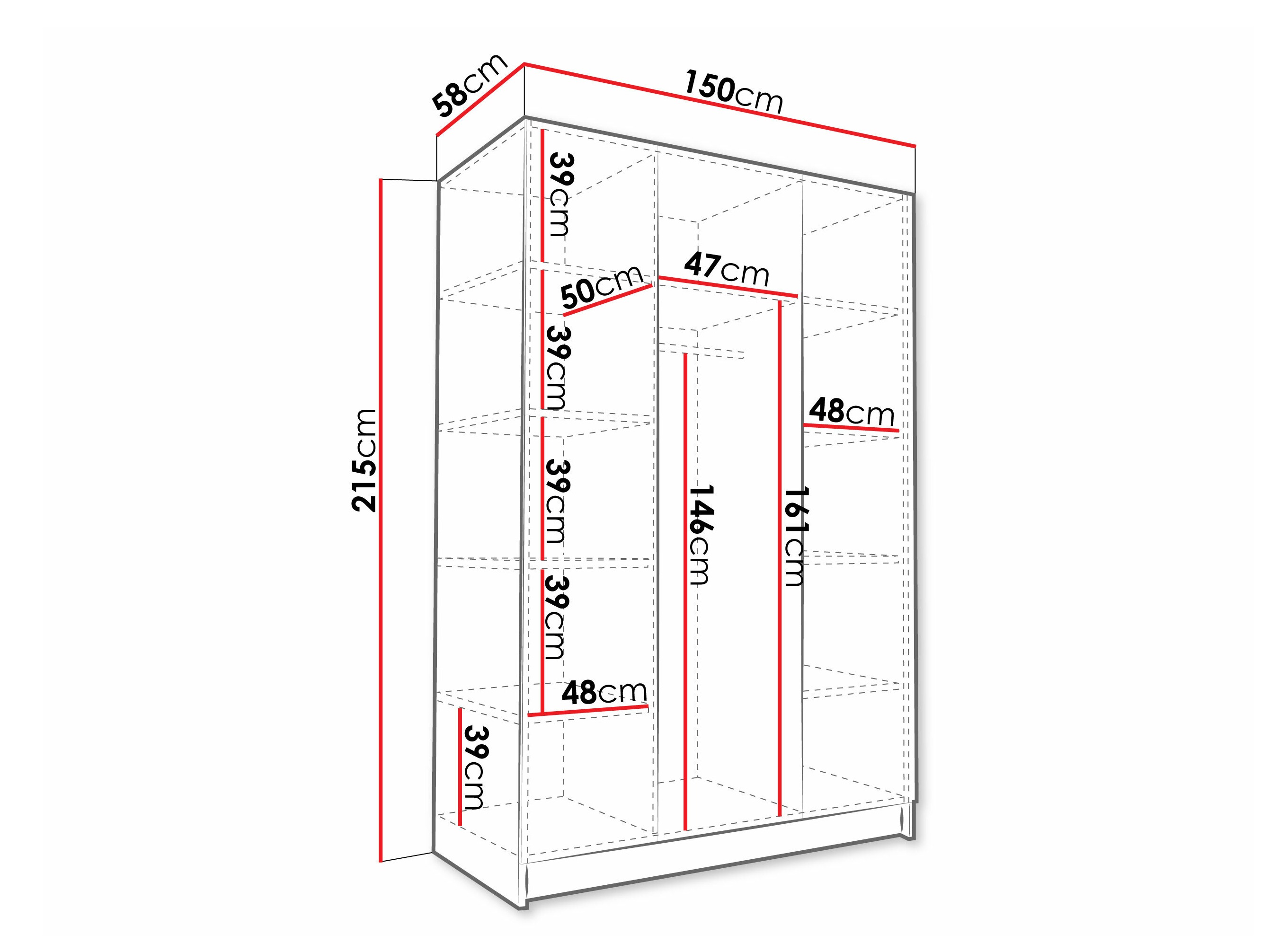 Skapis Closico Decoron II (Kašmirs + Zelta)