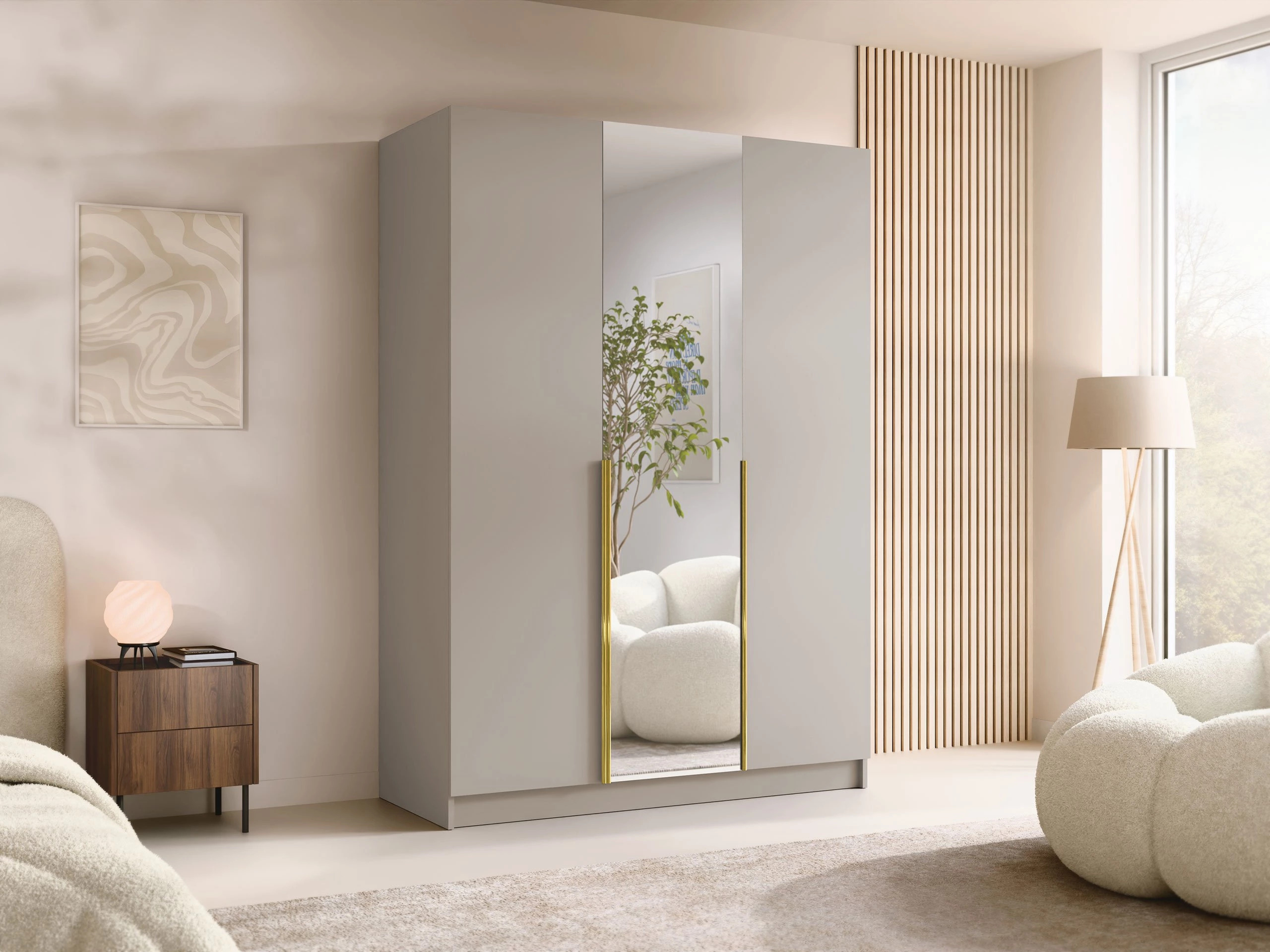 Skapis Closico Decoron II (Kašmirs + Zelta)