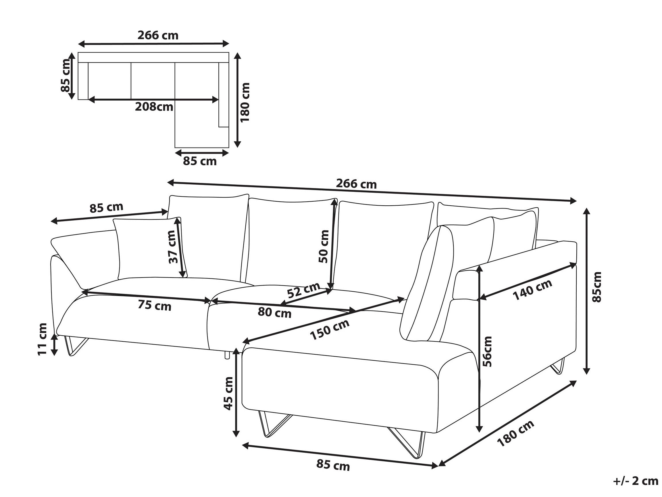 Stūra dīvāns Berwyn 1320 (Brūns)